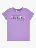 Fabric Flavours Kids' Friends Shortie Pyjamas, Lilac/Pink