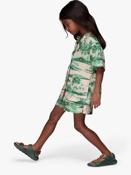 Whistles Kids' Sammy Waving Palms Shorts, Pink/Multi - view 2, Pink/Multi