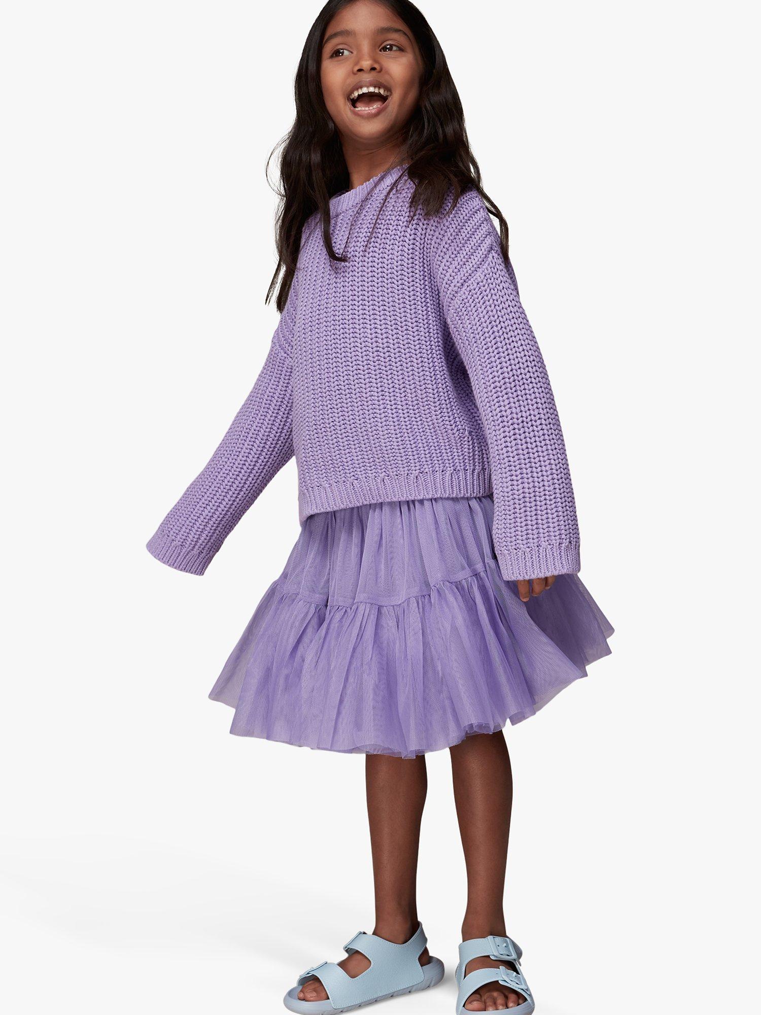 Purple skirt child best sale