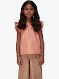 Whistles Kids' Ditsy Square Ursula T-Shirt, Pink/Multi