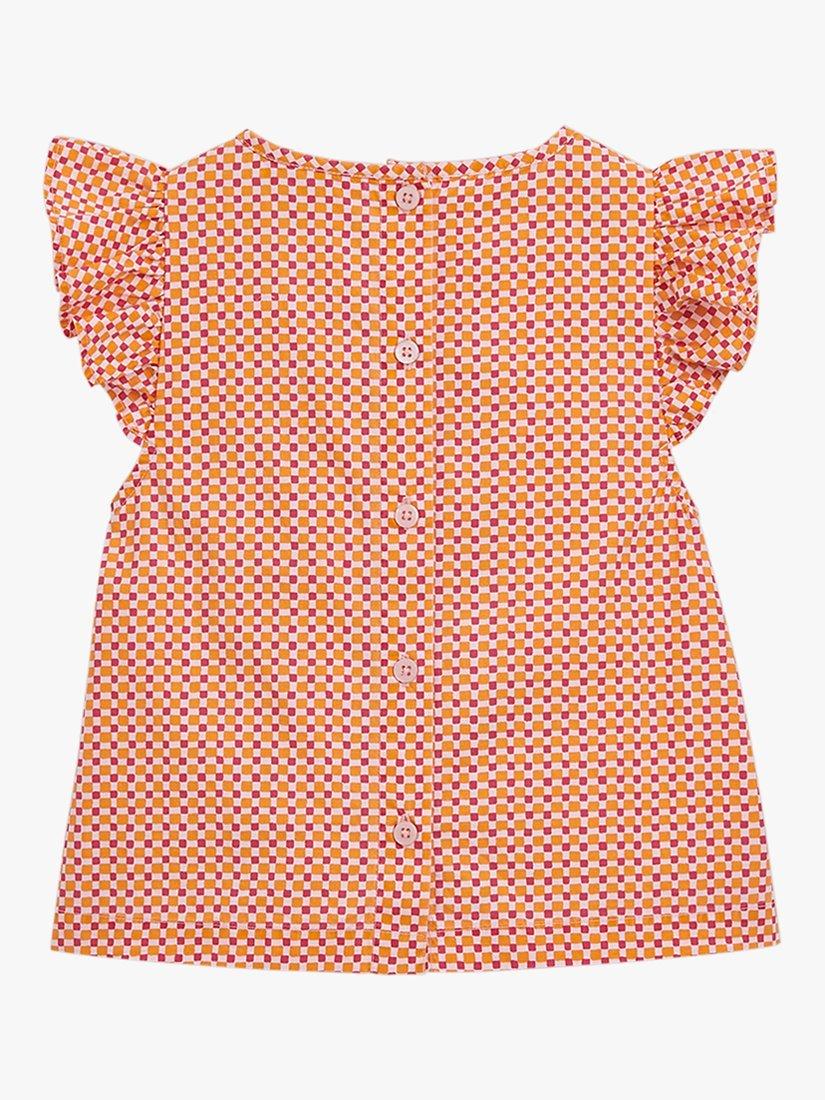 Product image 5 of 5, which shows Whistles Kids' Ditsy Square Ursula T-Shirt, Pink/Multi, 6-7 years