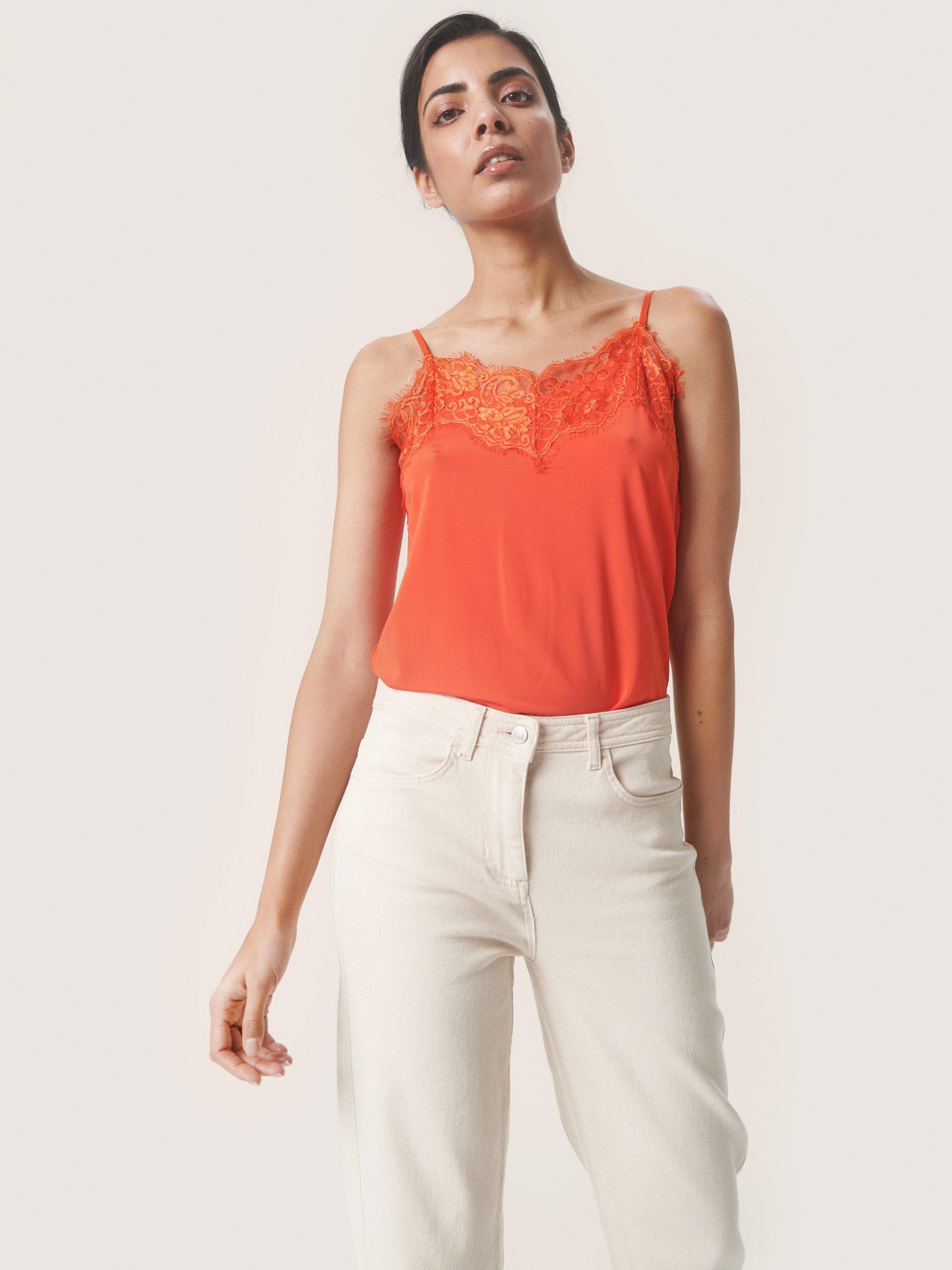 Soaked In Luxury Clara Singlet, Grenadine, L