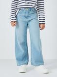 John Lewis Girls' Wide Leg Jeans, Blue