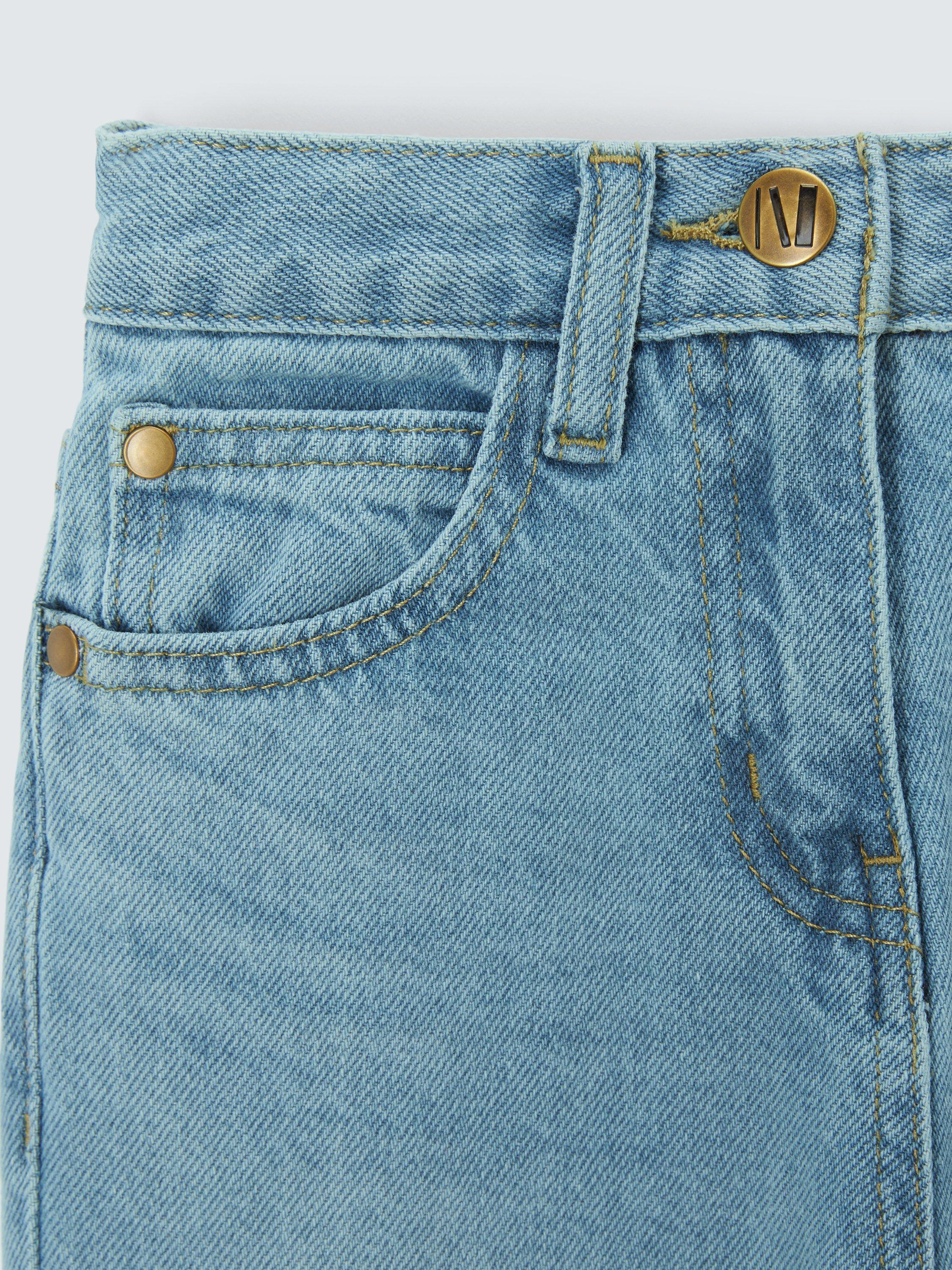 Product image 5 of 6, which shows John Lewis Girls' Wide Leg Jeans, Blue, 3 years