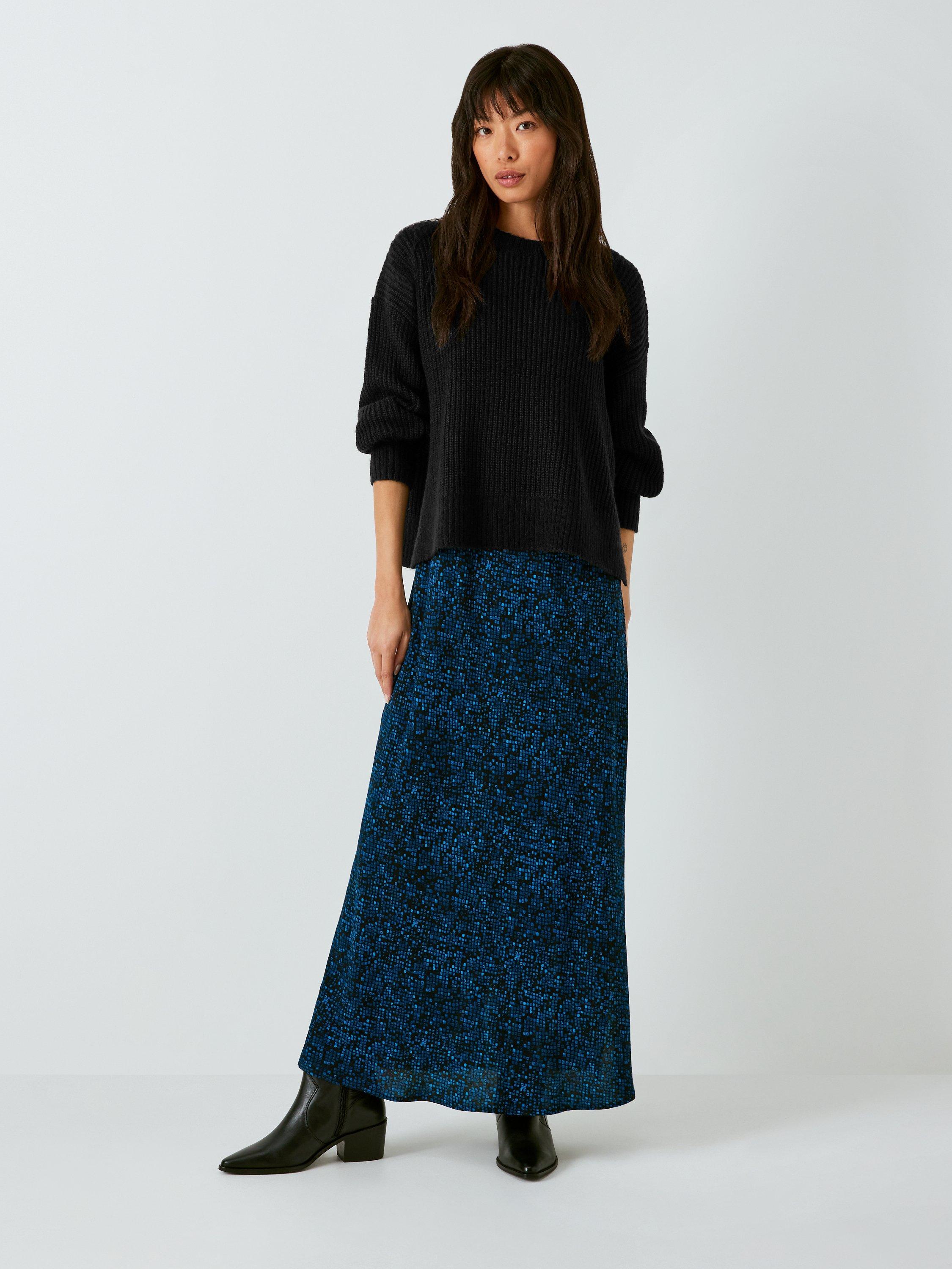 AND/OR Lily 2 In 1 Crepe Dress, Blue Shibori