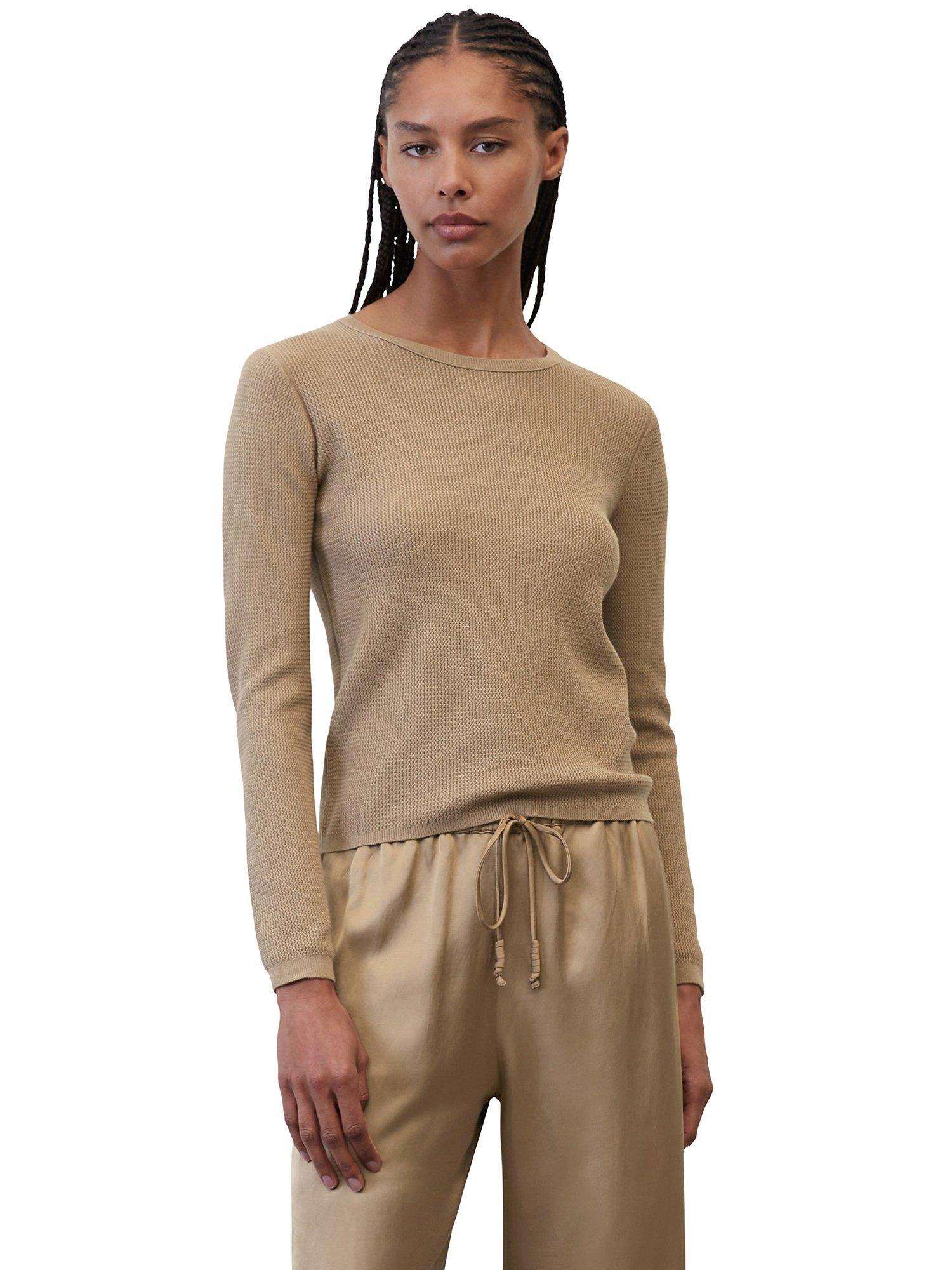 Marc O'Polo Cotton Jumper, Dusty Earth