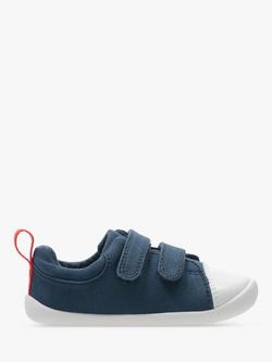 Clarks Kids' Roamer Craft Pre-Walker Shoes, Navy Canvas
