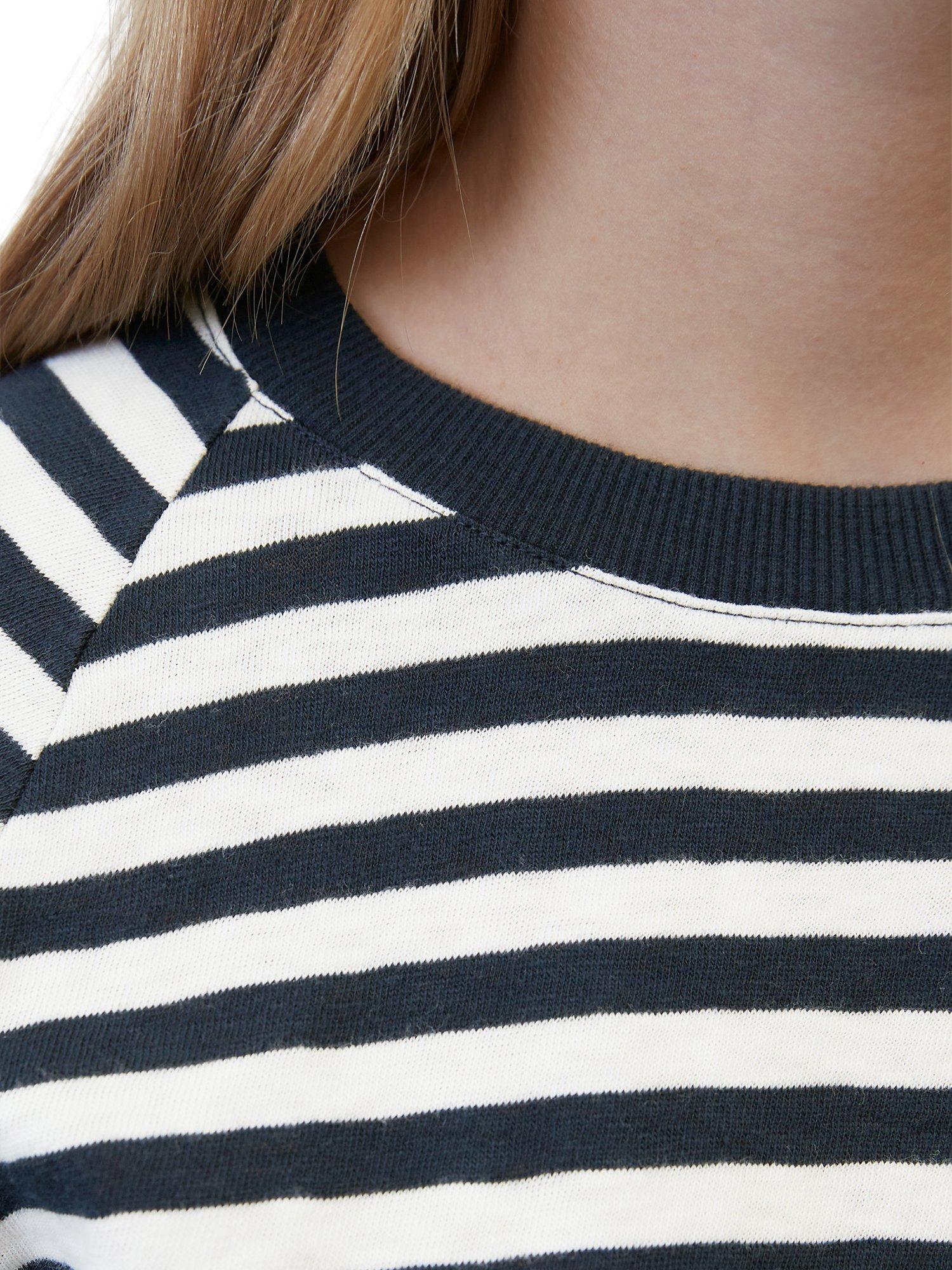 Product image 4 of 6, which shows Marc O'Polo Denim Striped Jersey Cotton T-Shirt, Multi/Navy Teal, L