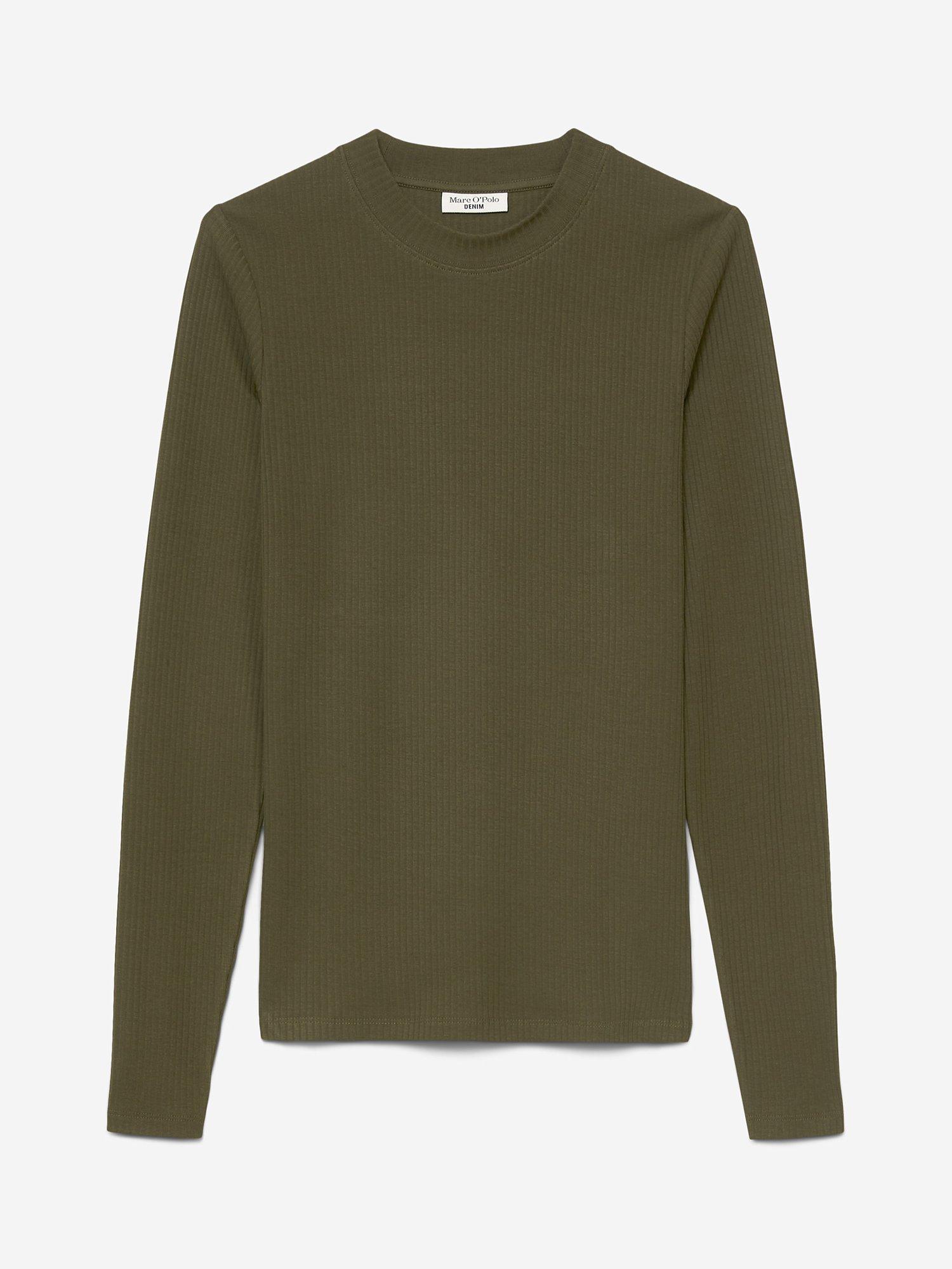 Product image 6 of 6, which shows Marc O'Polo Ribbed Long Sleeve Top, Dakota Shadow, XL