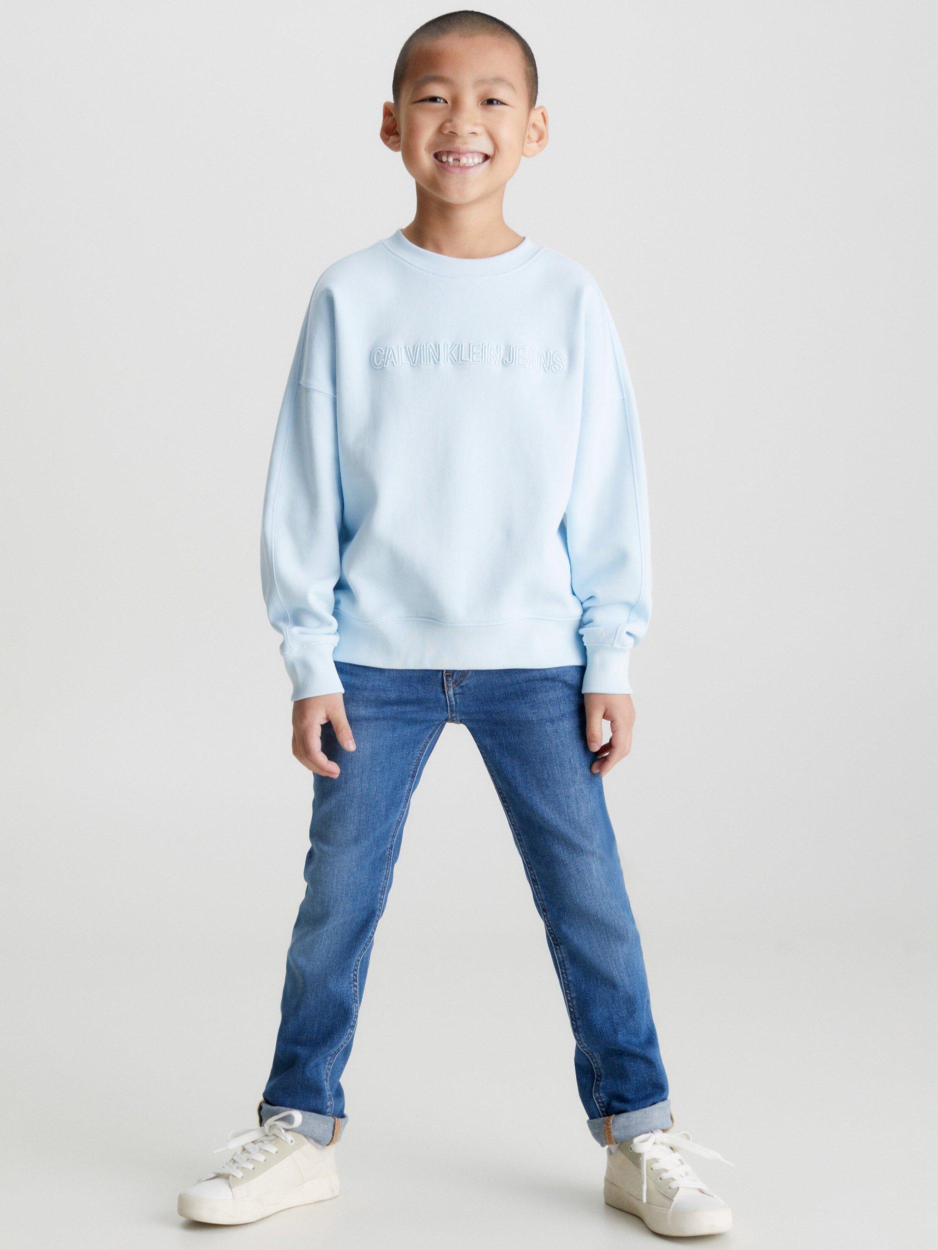 Calvin Klein Kids' Slim Essential Jeans, Mid Blue