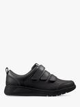 Clarks Kids' Scrape Sky Leather School Shoes, Black