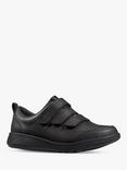 Clarks Kids' Scrape Sky Leather School Shoes, Black