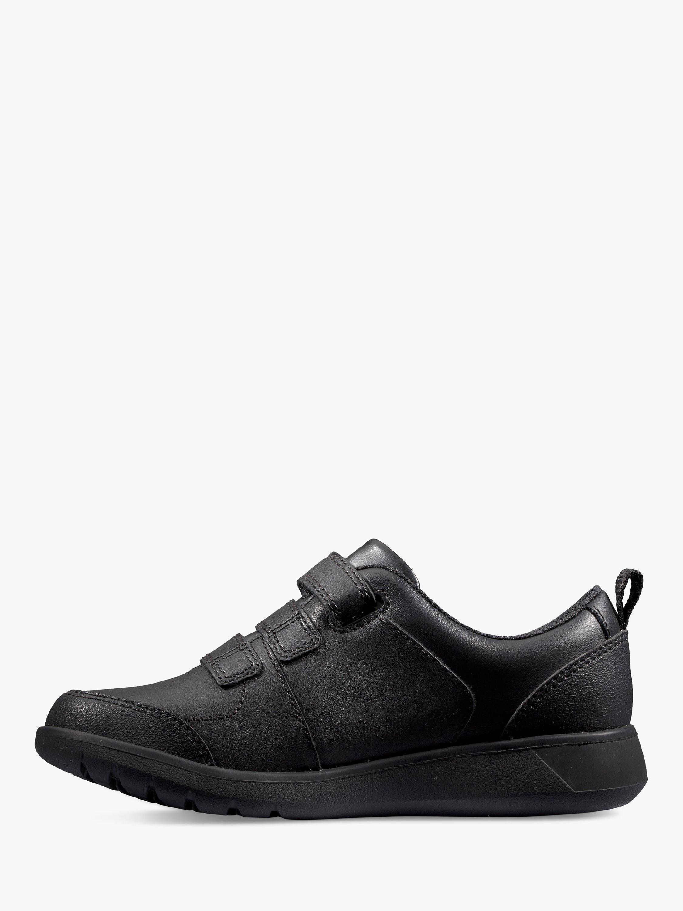 Product image 4 of 7, which shows Clarks Kids' Scrape Sky Leather School Shoes, Black, 6F