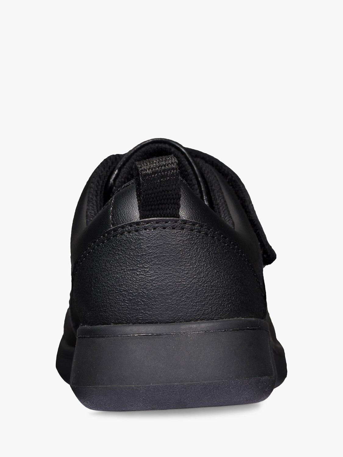 Product image 5 of 7, which shows Clarks Kids' Scrape Sky Leather School Shoes, Black, 6F