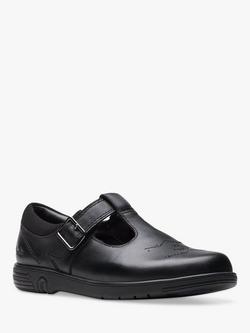Clarks Kids' Jazzy Tap School Shoes - view 2, Black Leather