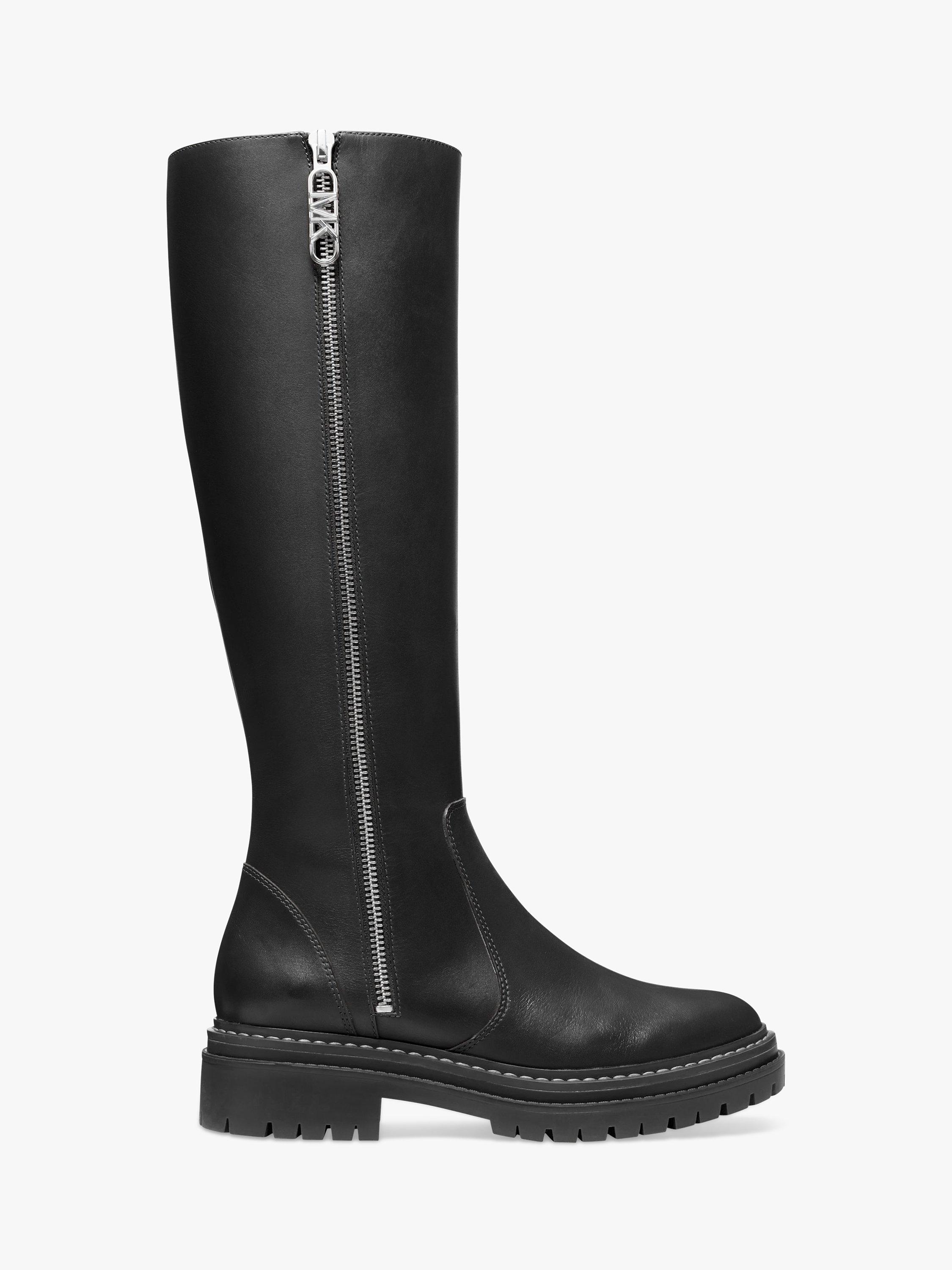 MICHAEL Michael Kors  Regan Leather Knee Boots, Black