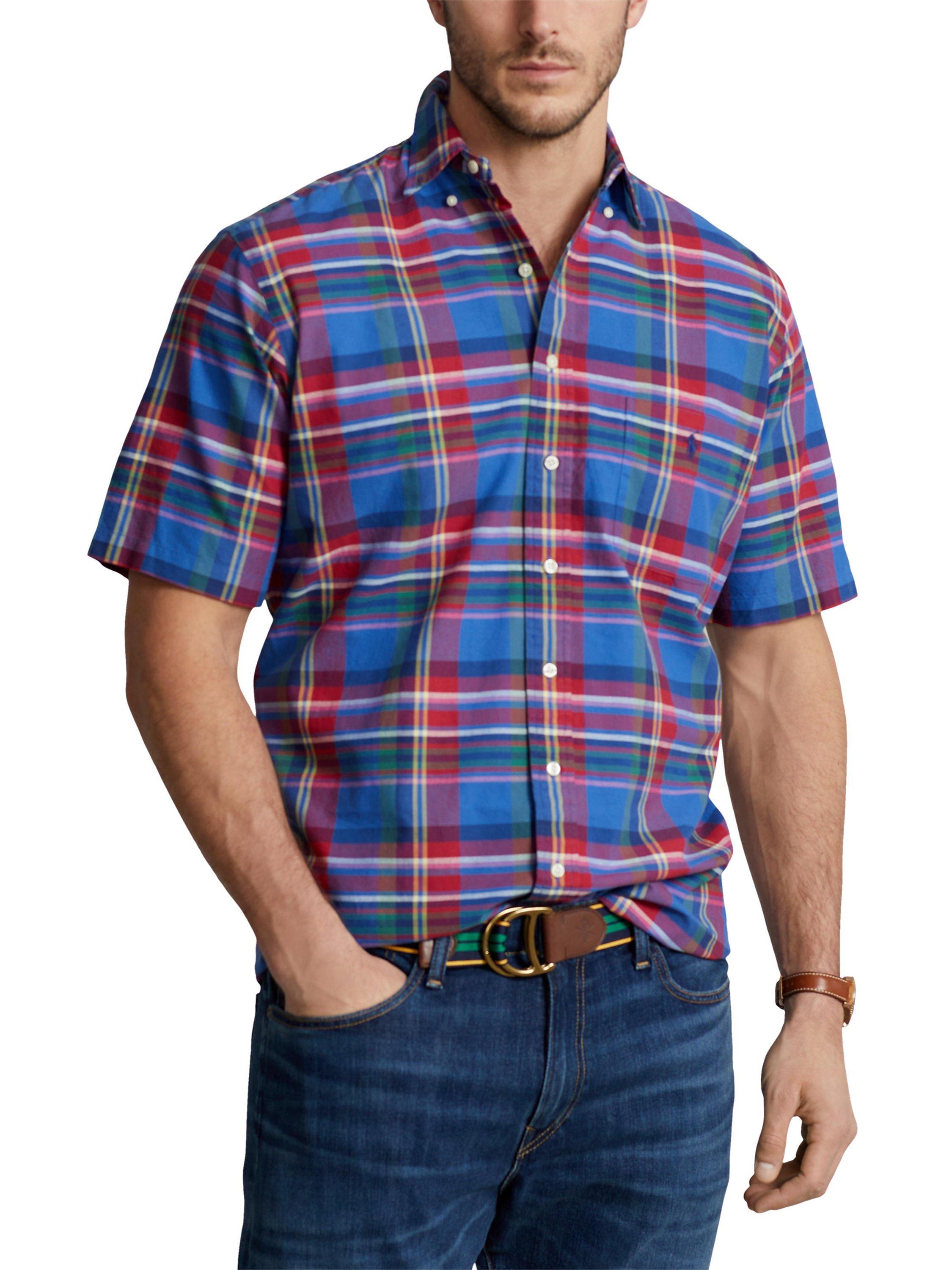 Polo Ralph Lauren Big & Tall Check Short Sleeve Shirt, Multi