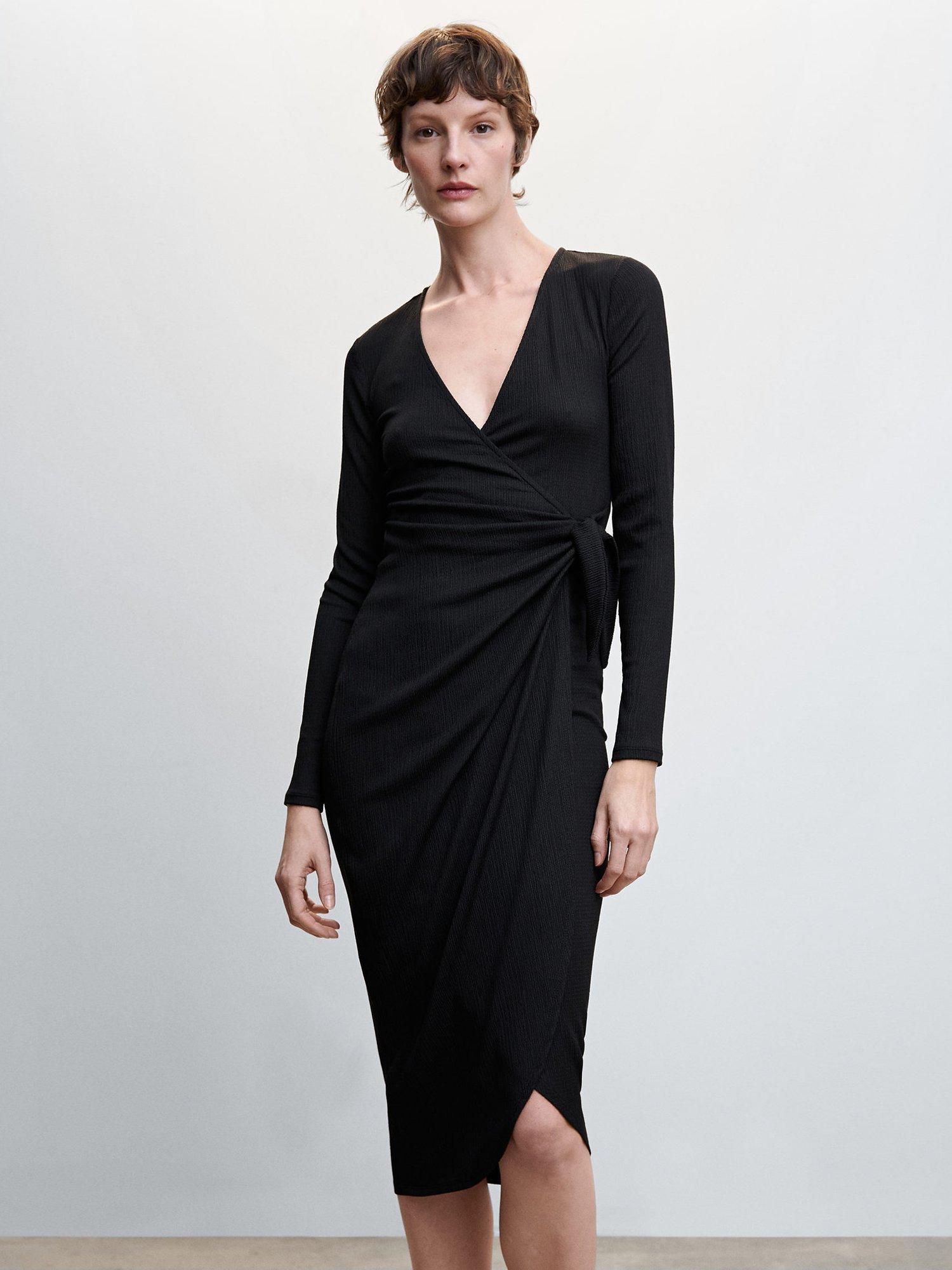 Mango Amazing Ribbed Wrap Dress