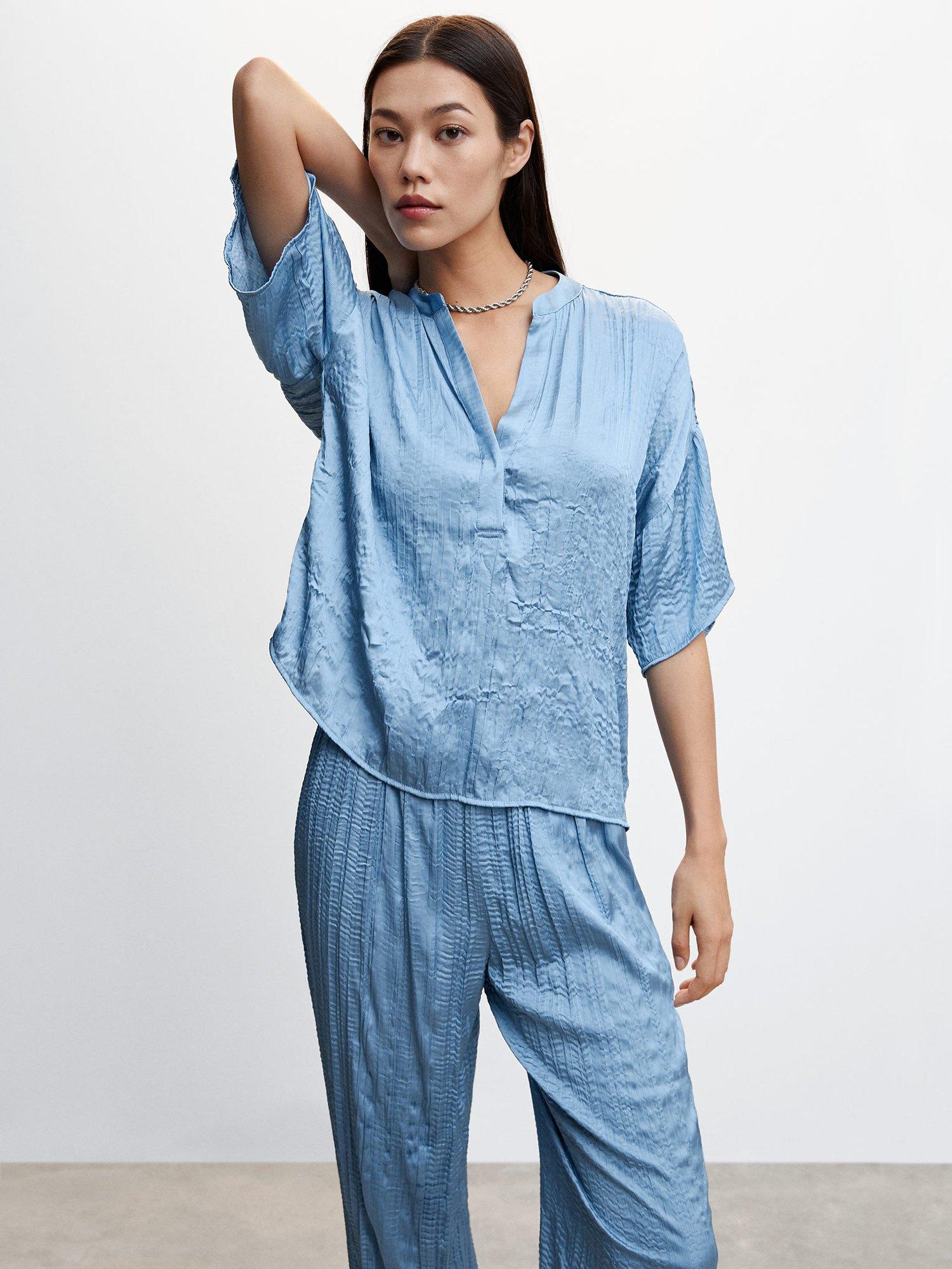 Mango Romi Satin Blouse