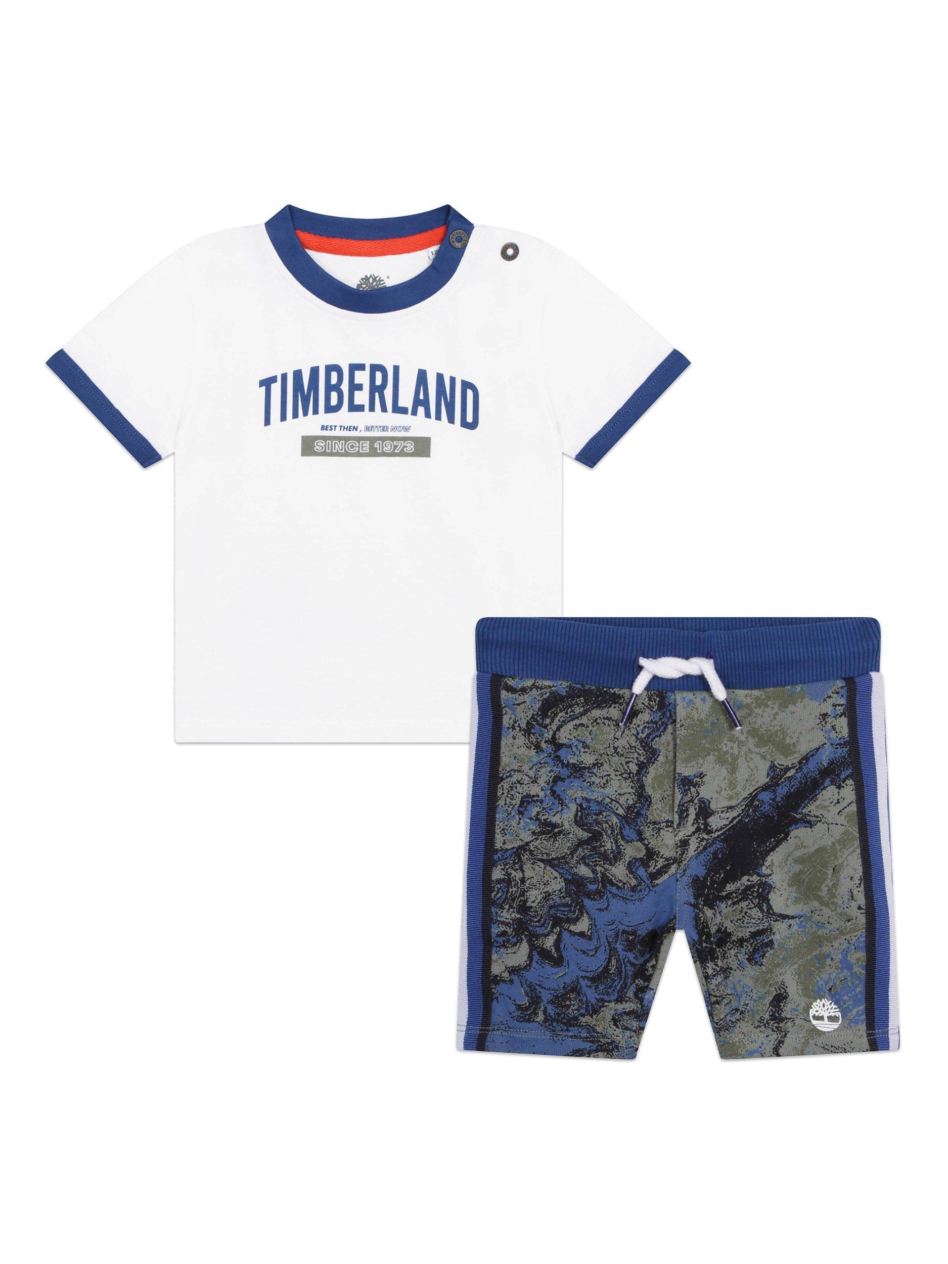 Timberland Baby T-Shirt & Shorts Set, White/Multi
