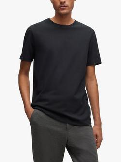 BOSS Tiburt Cotton Blend T-Shirt, Black, Black