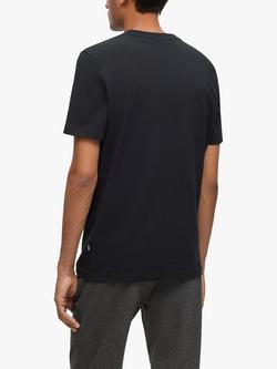 BOSS Tiburt Cotton Blend T-Shirt, Black - view 2, Black