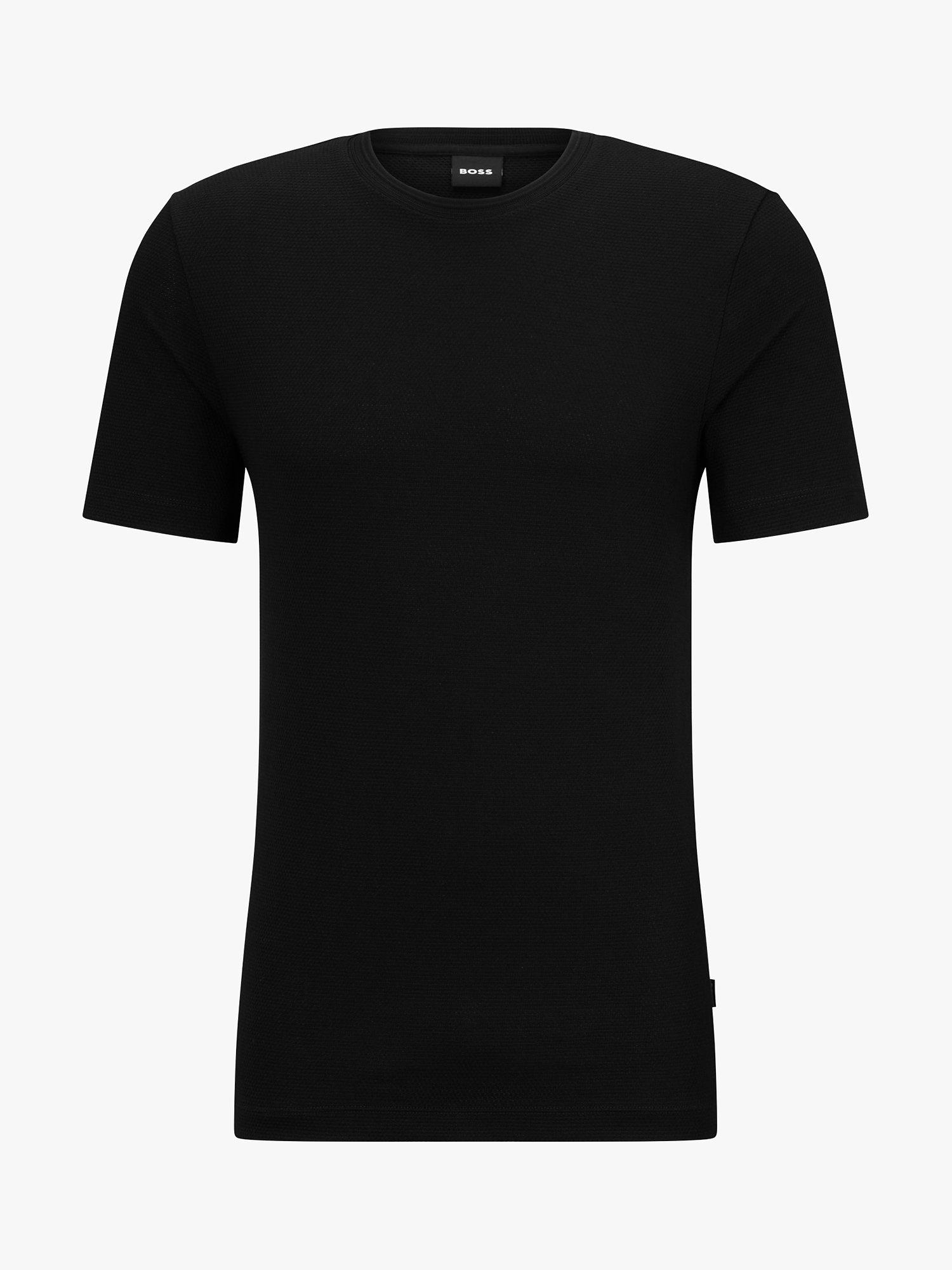 Product image 4 of 5, which shows BOSS Tiburt Cotton Blend T-Shirt, Black, L
