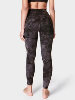 Sweaty Betty Super Soft Yoga Leggings - view 2, Black Spray Dye