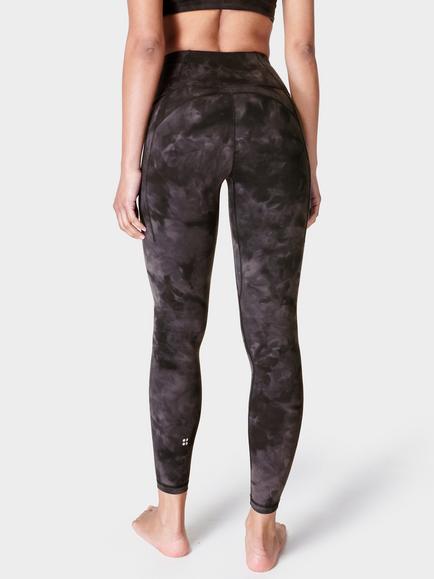 Sweaty Betty Super Soft Yoga Leggings - view 2, Black Spray Dye