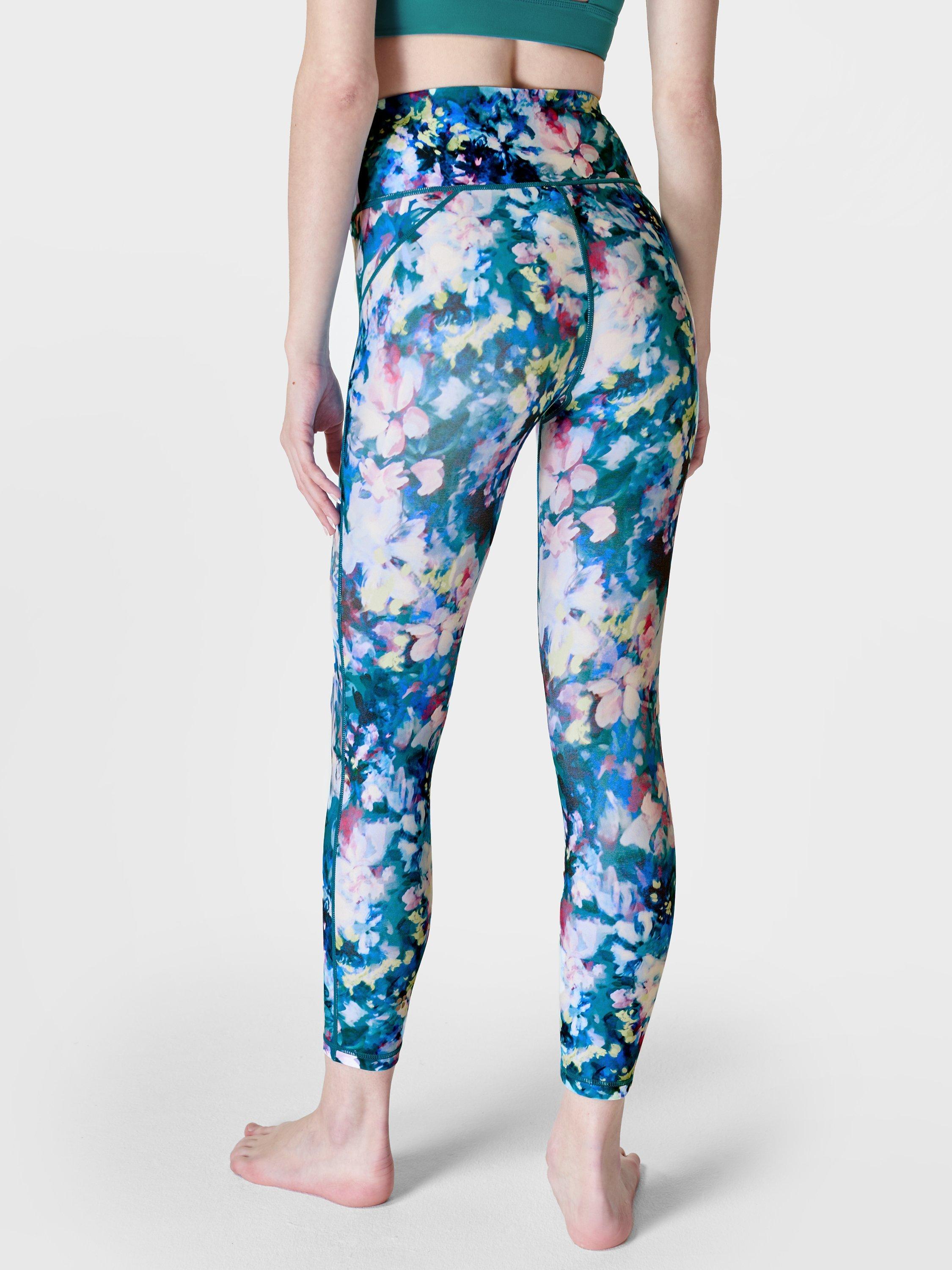 Sweaty Betty All Day 7/8 Gym Leggings, Blue Ocean 
