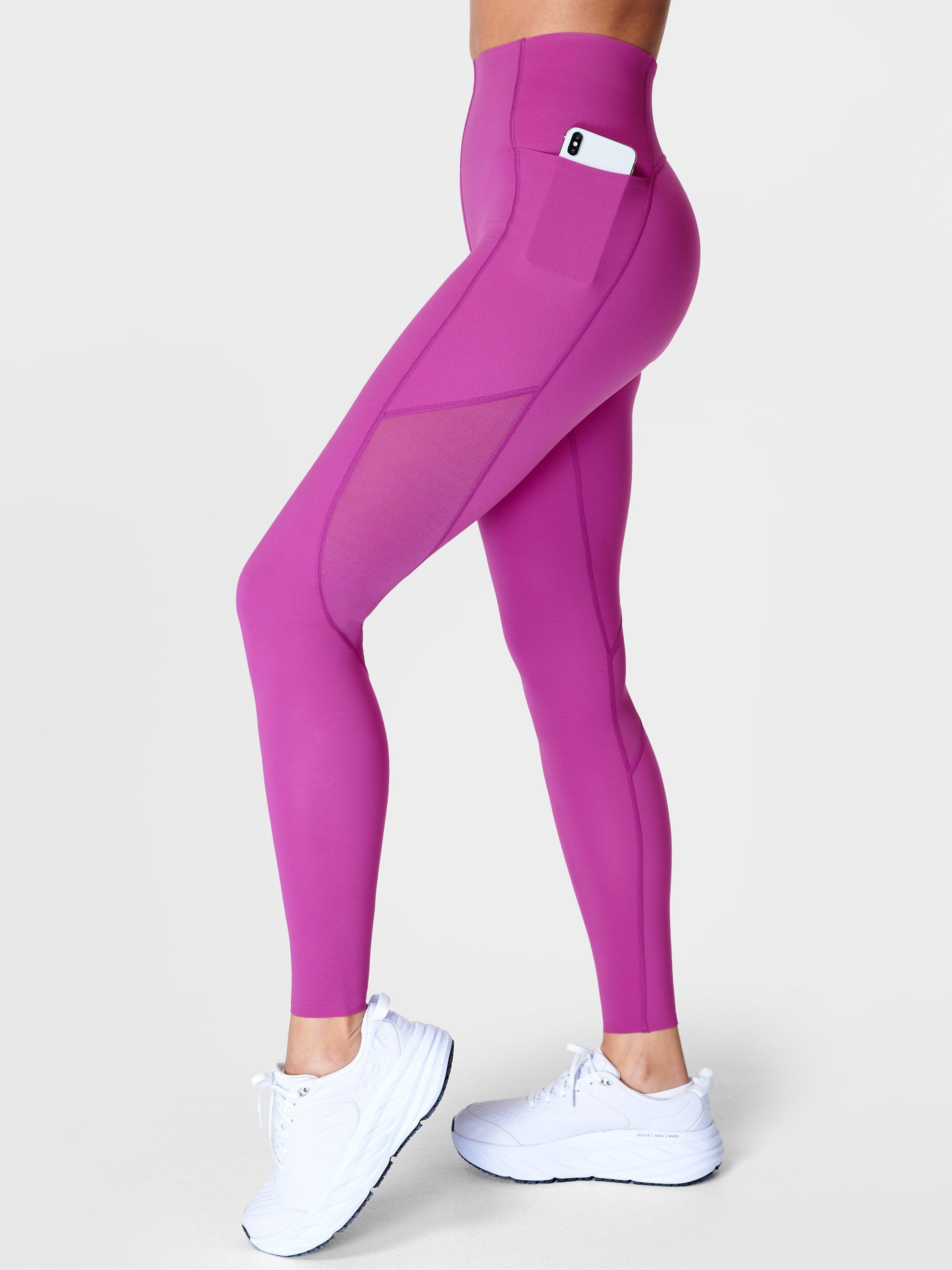 Sweaty Betty Aerial Power UltraSculpt High-Waisted Gym Leggings, Malbec Purple