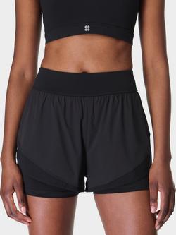 Sweaty Betty Tempo Run Shorts, Black