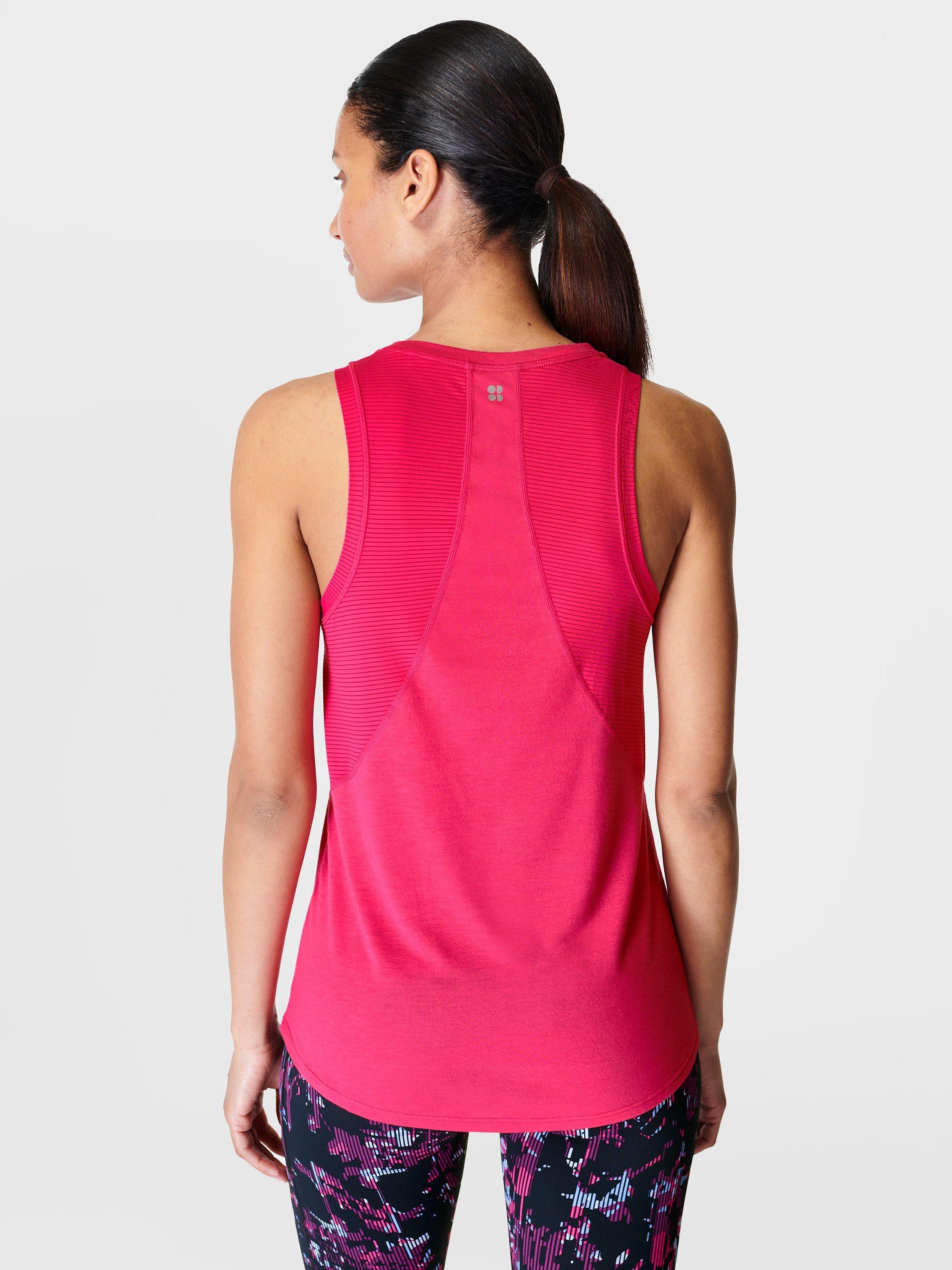 Product image 2 of 6, which shows Sweaty Betty Pacesetter Running Vest, Framboise Pink, S