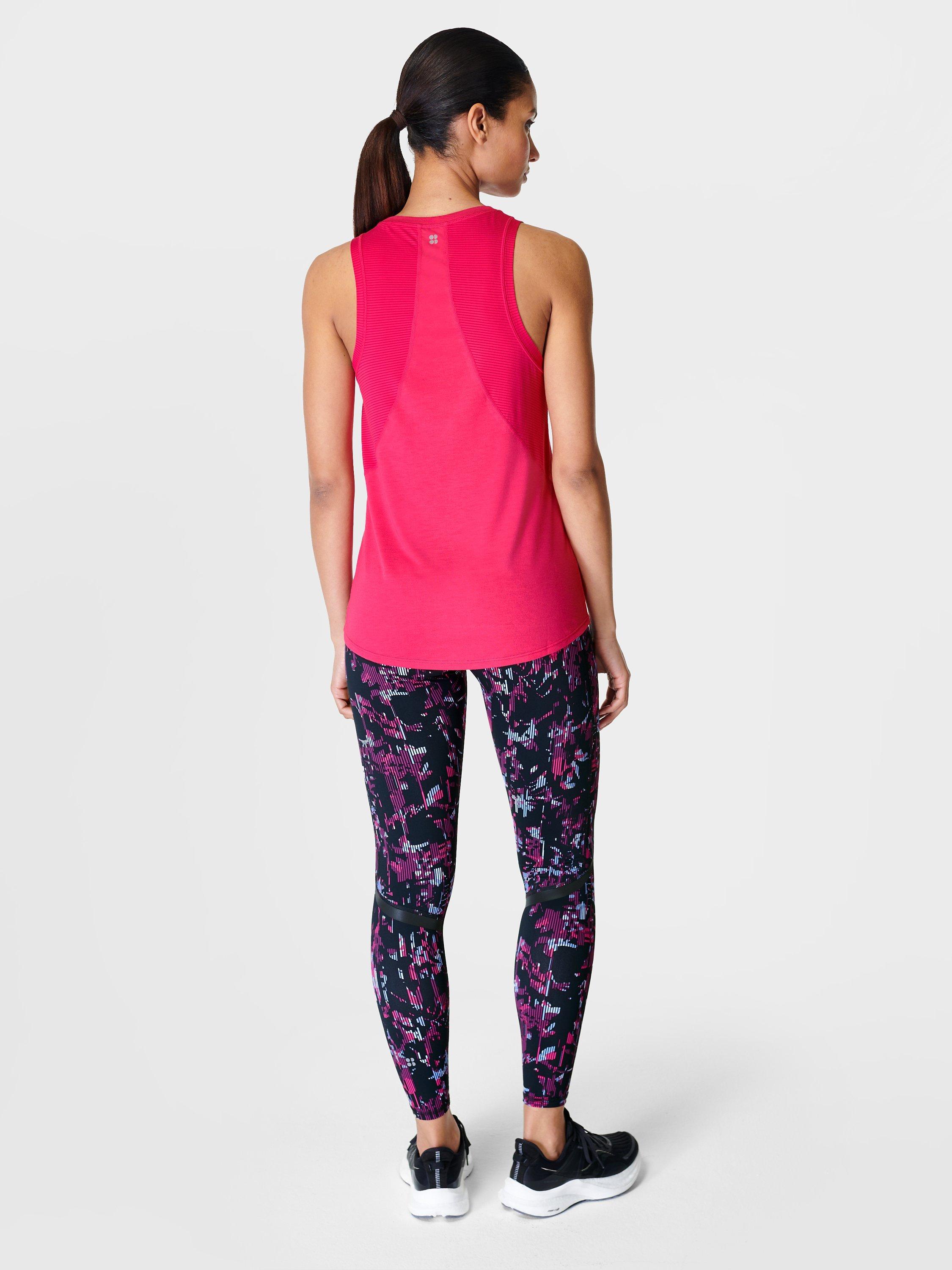 Product image 4 of 6, which shows Sweaty Betty Pacesetter Running Vest, Framboise Pink, S