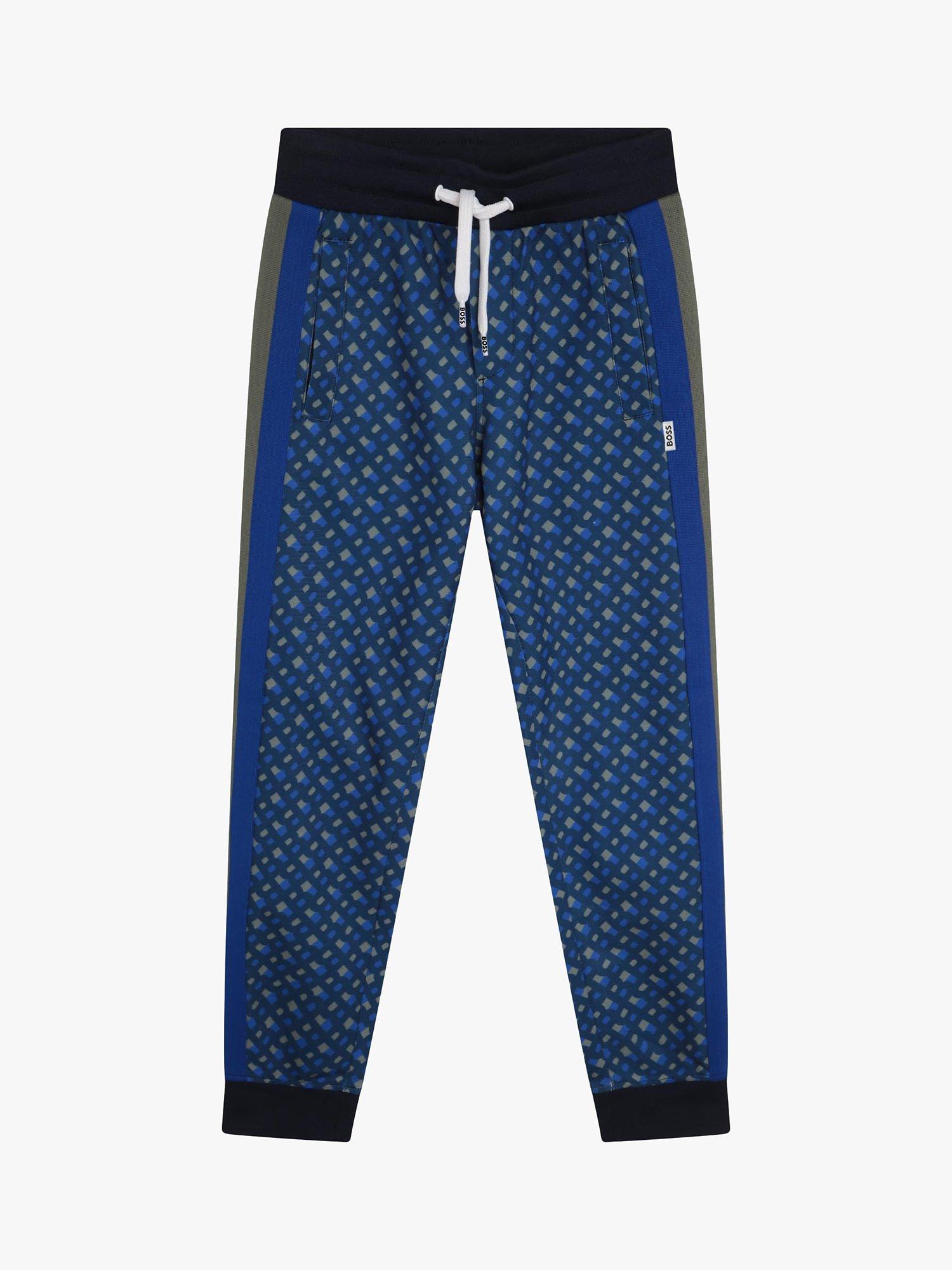 HUGO BOSS Kids' Print Joggers, Blue/Multi