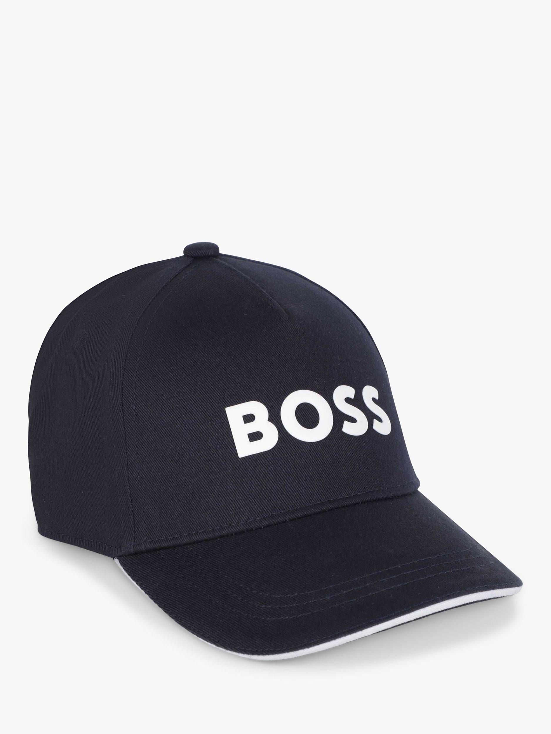 HUGO BOSS Kids' Logo Baseball Cap, Dark Blue