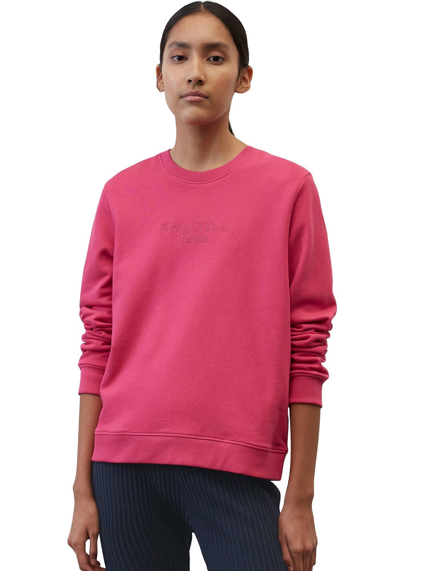 Marc O'Polo Denim Round Neck Sweatshirt, Fresh Fuschia