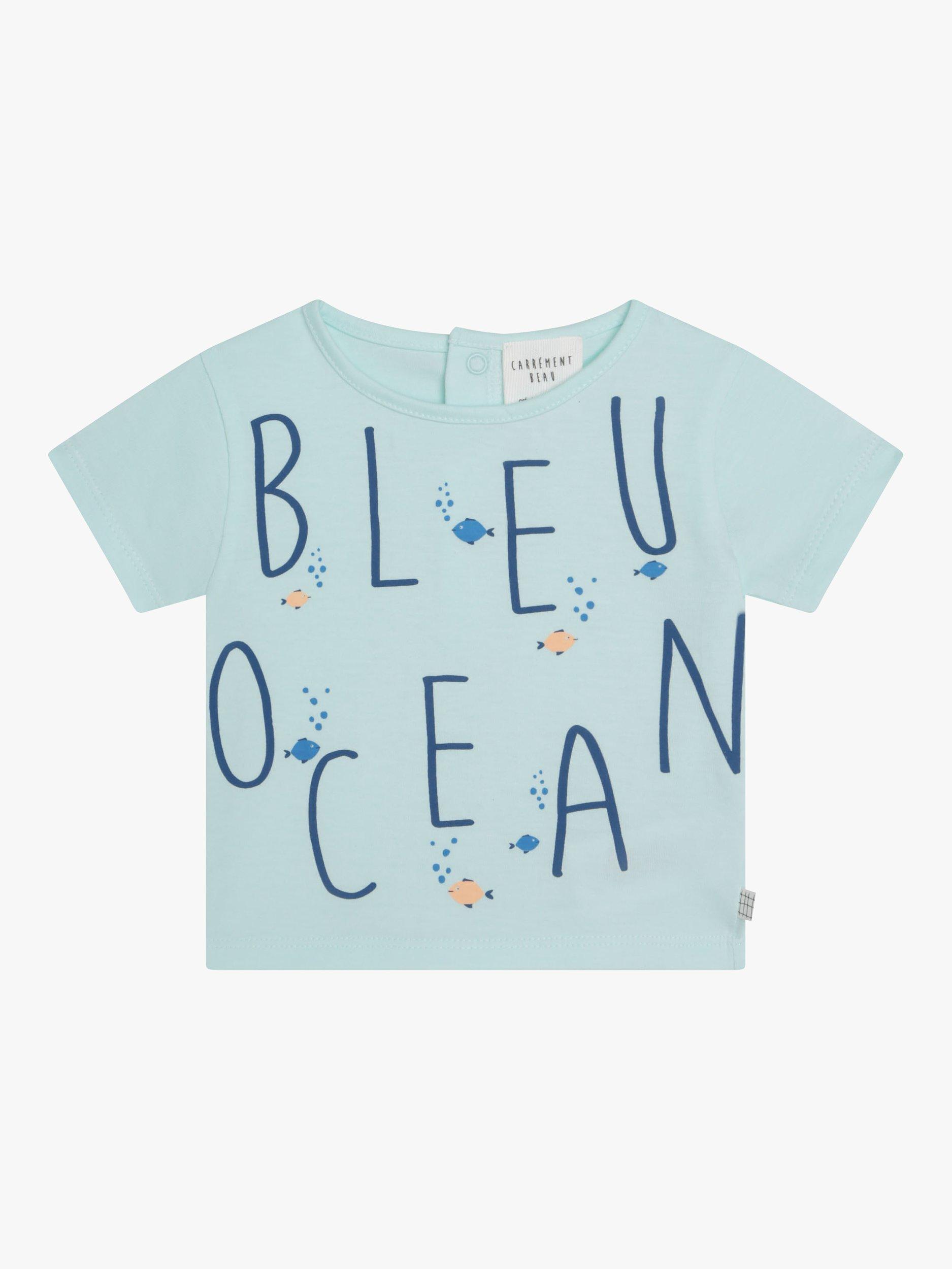 Carrément Beau Baby Short Sleeve T-Shirt, Green Turquoise