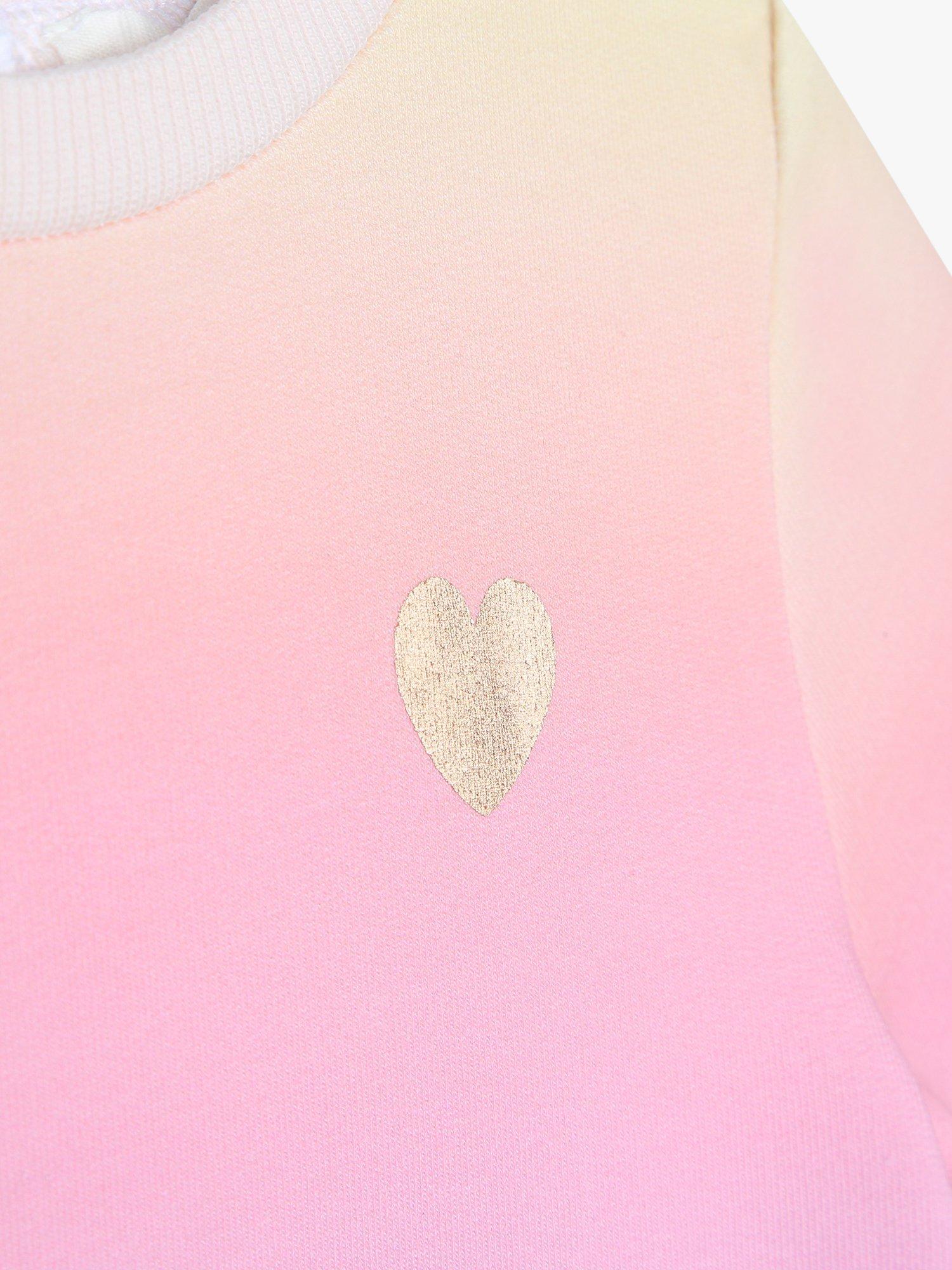 Product image 3 of 3, which shows Carrément Beau Baby Dip Dye Print French Terry Dress, Multi, 18 months