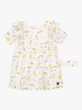 Carrément Beau Baby Lemon Print Dress And Headband, White