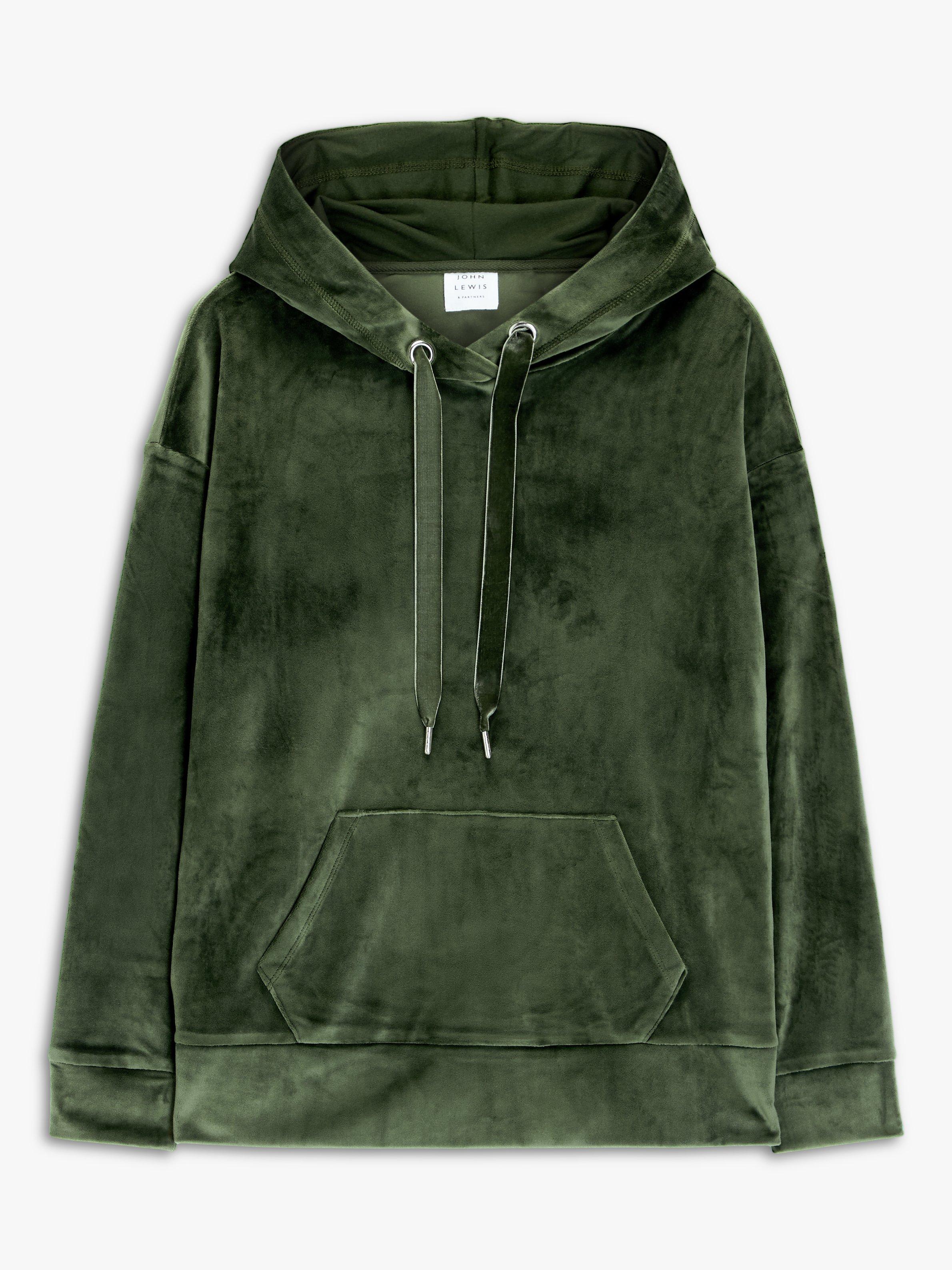 Green tea velour hoodie best sale