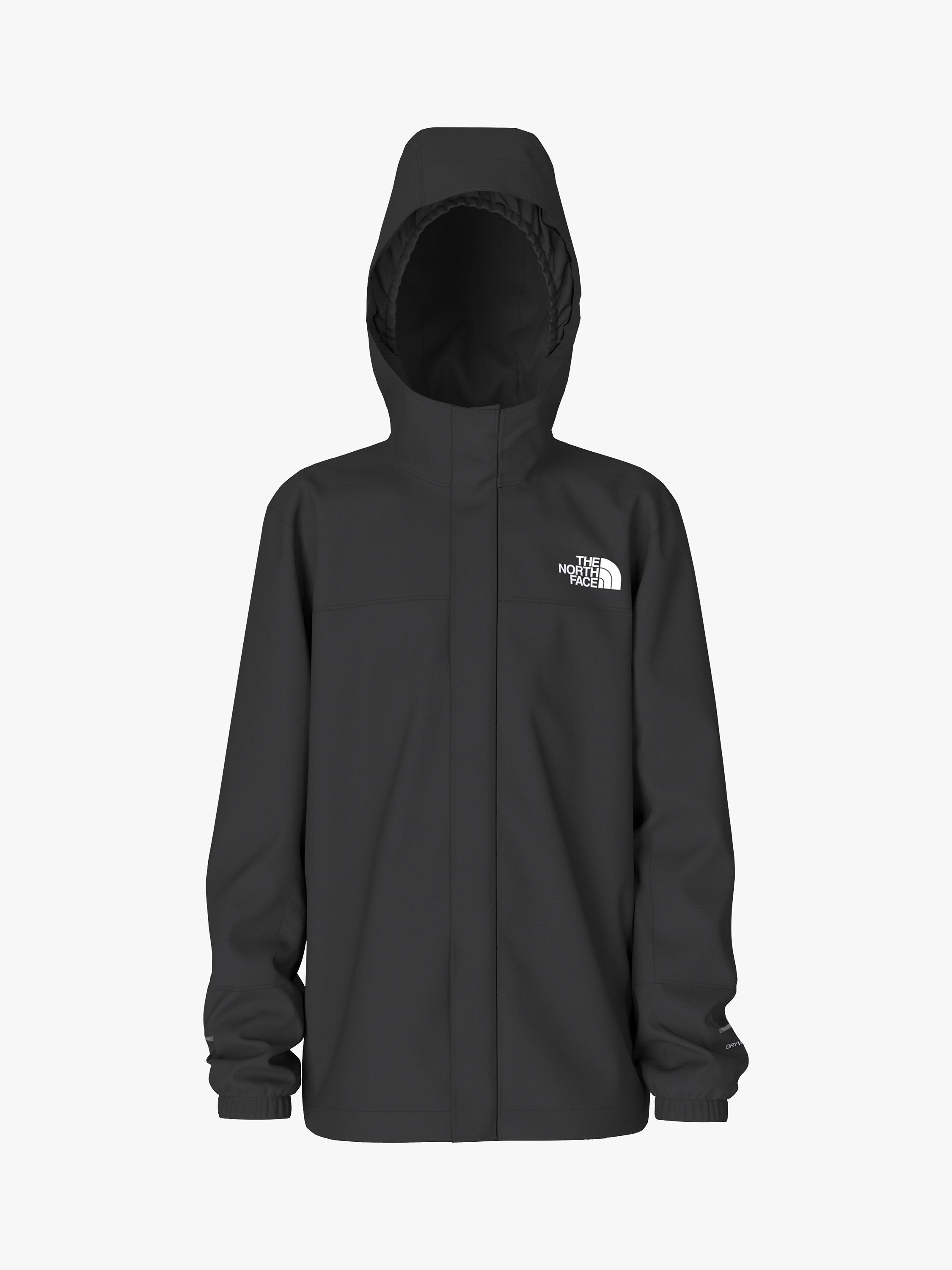 The North Face Kids' Antora Rain Hooded Jacket, Black