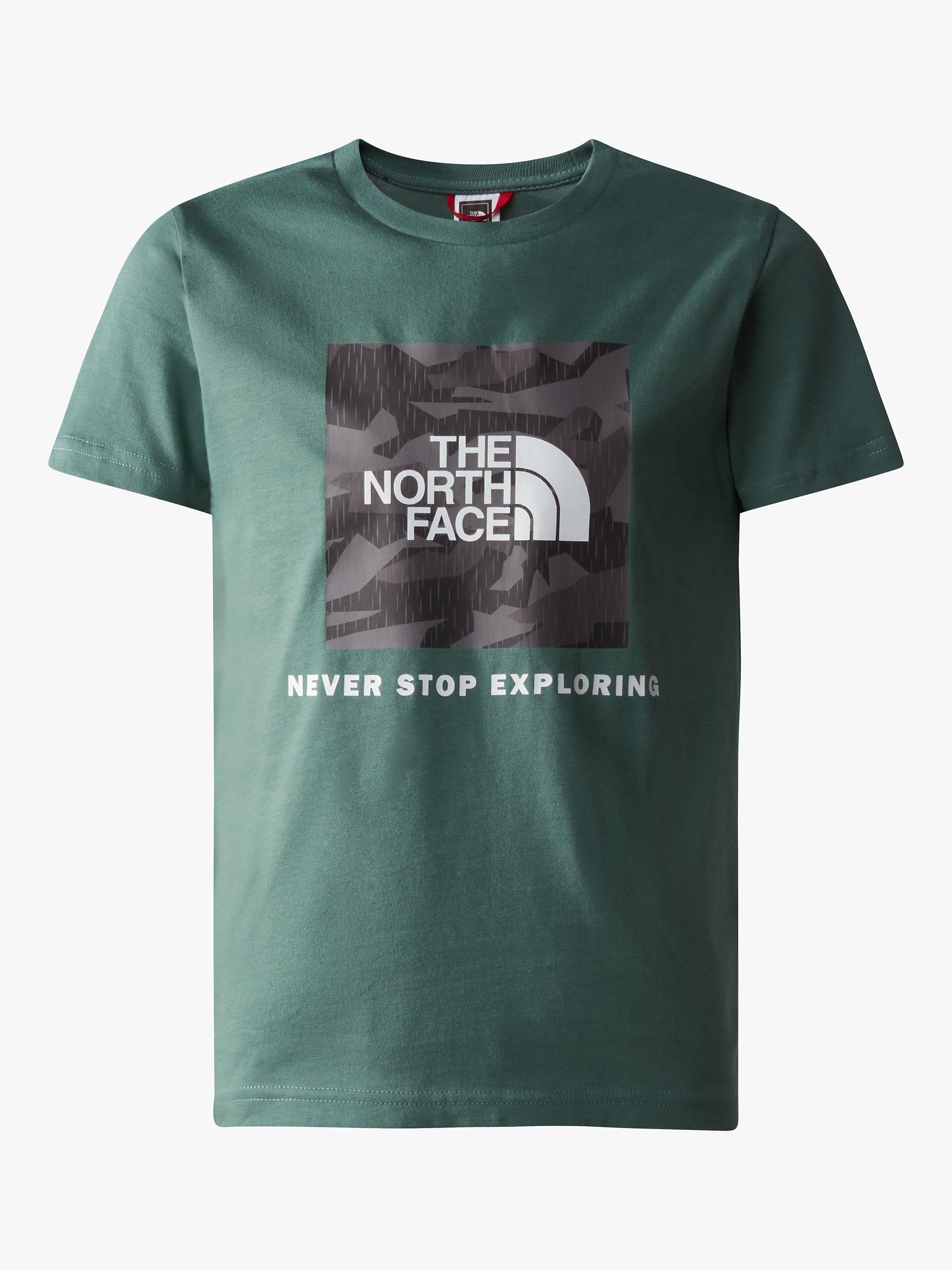 The North Face Kids' Redbox Short Sleeve T-Shirt, Dark Sage