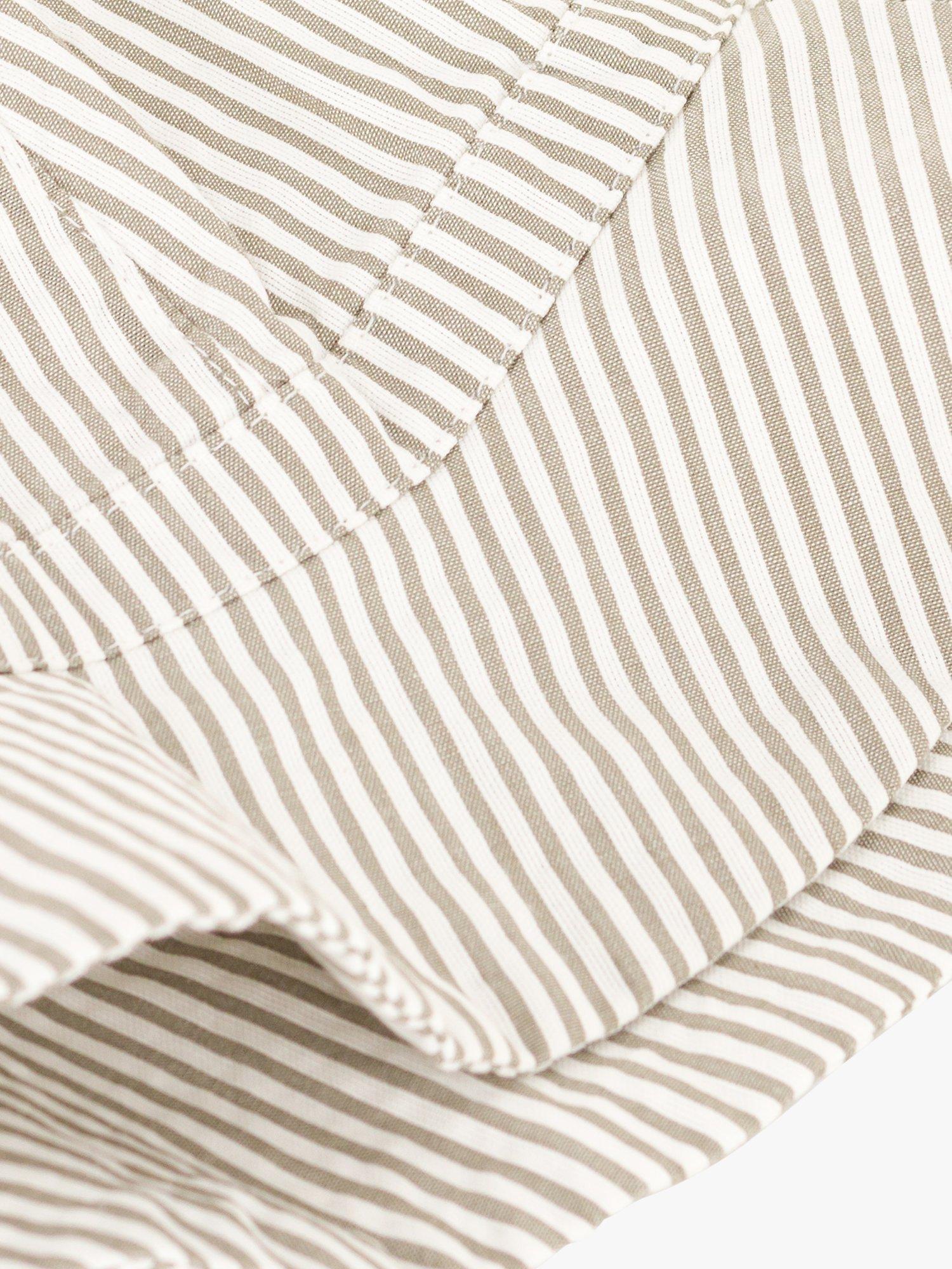 Product image 2 of 2, which shows Petit Bateau Baby Seersucker Hat, Marecage/Marshmallow, 3-6 months