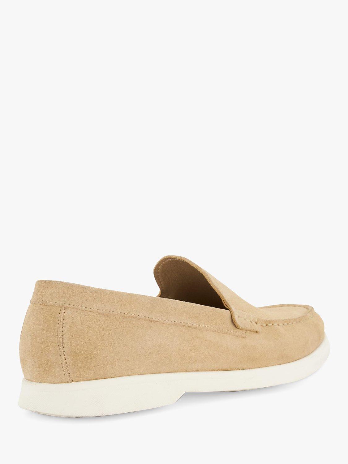 Dune Buftonn Suede Slip-On Loafers, Sand, EU43