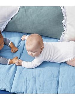 Petit Bateau Stripe Baby Long Sleeve Wrap Bodysuit, Pack of 3, White/Multi - view 2, White/Multi