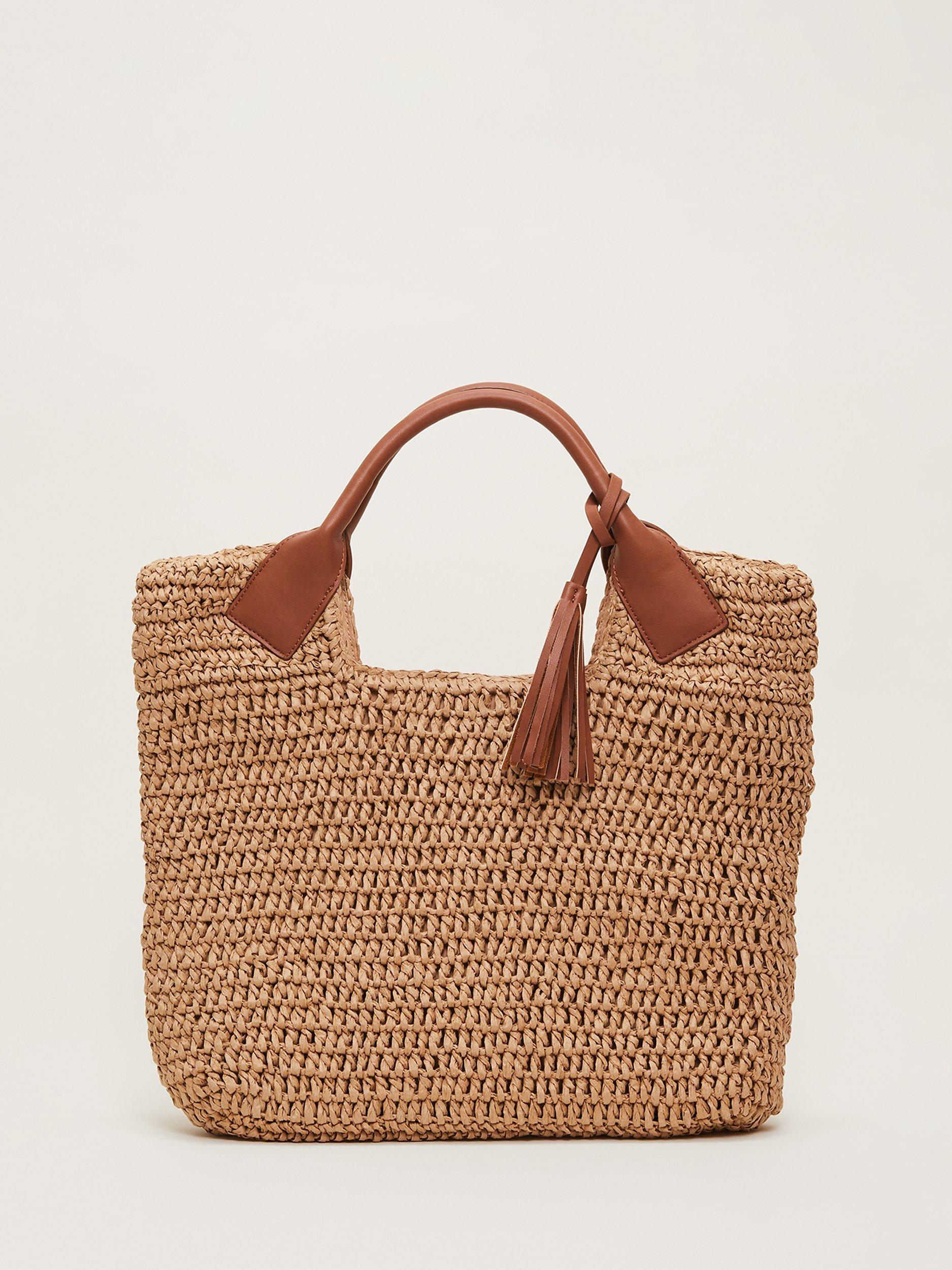 Phase Eight Raffia Shopper Bag, Natural