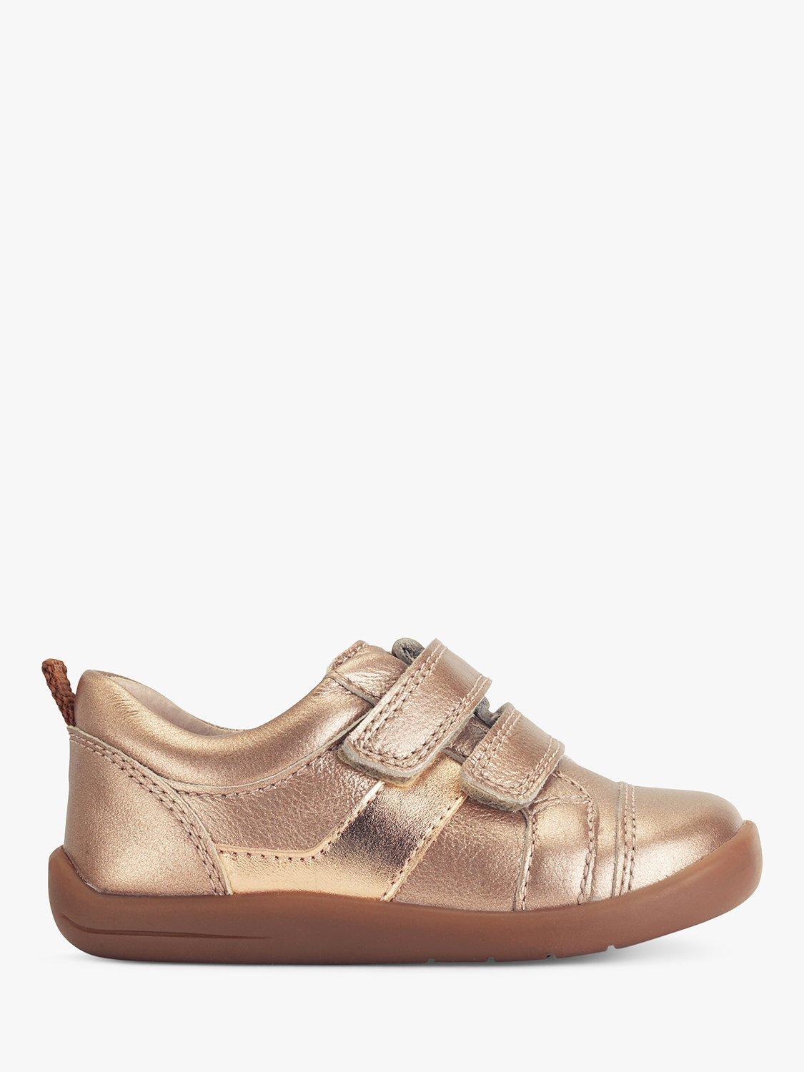 Start-Rite Kids' Maze Leather Pre-Walker Trainers, Rose Gold