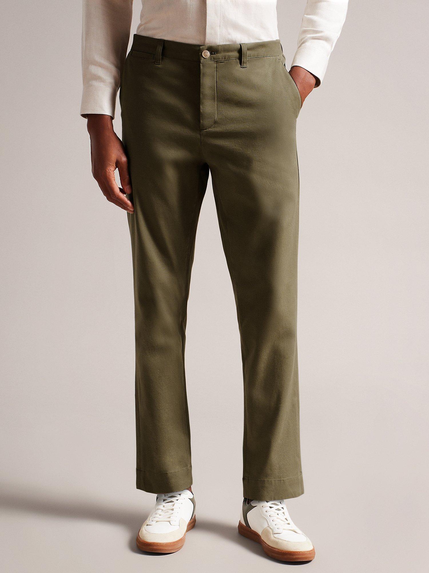 Ted Baker Genbee Casual Chino Trousers, Olive