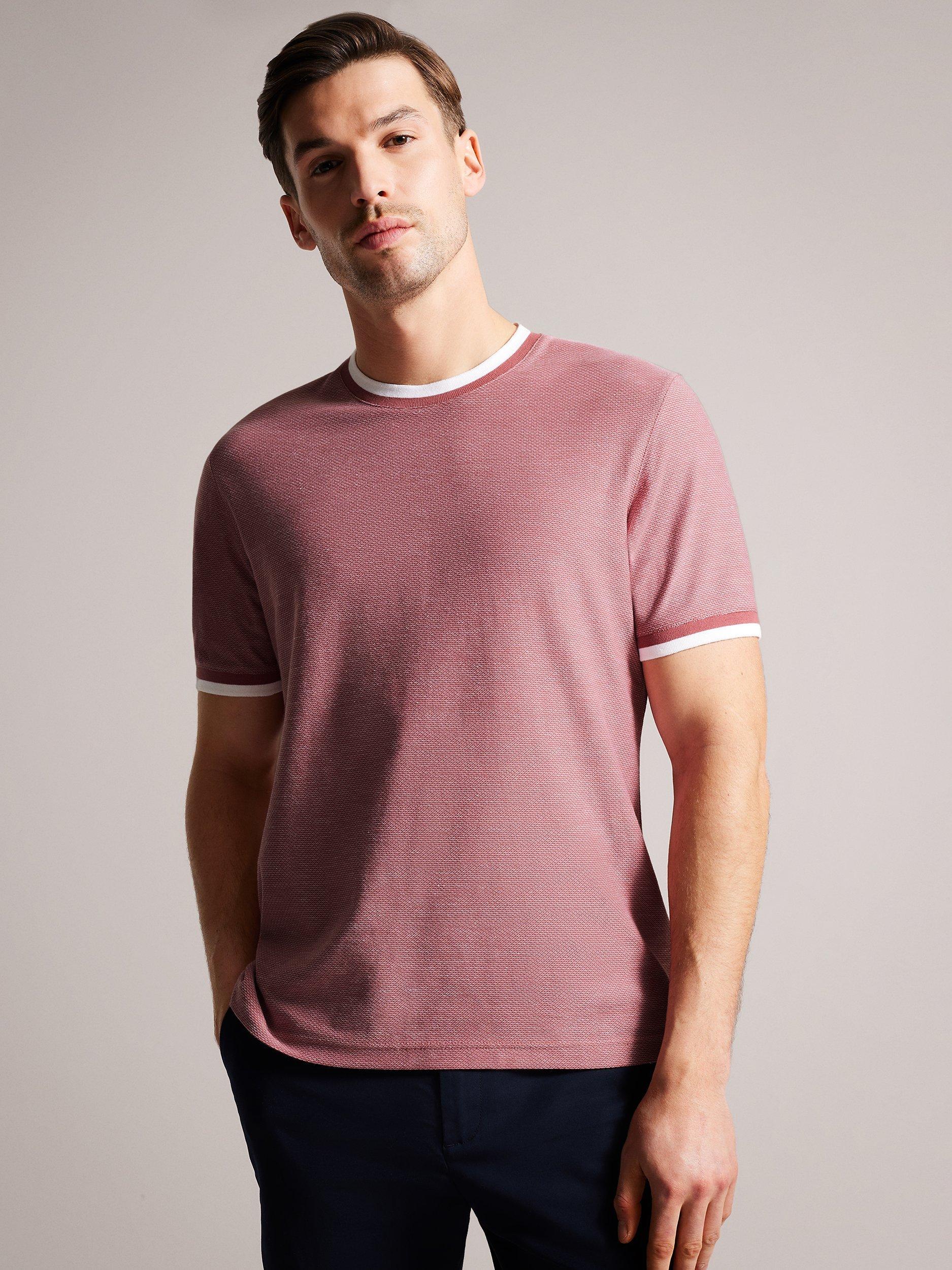 Ted Baker Bowker Regular Fit Jersey Top, Pink